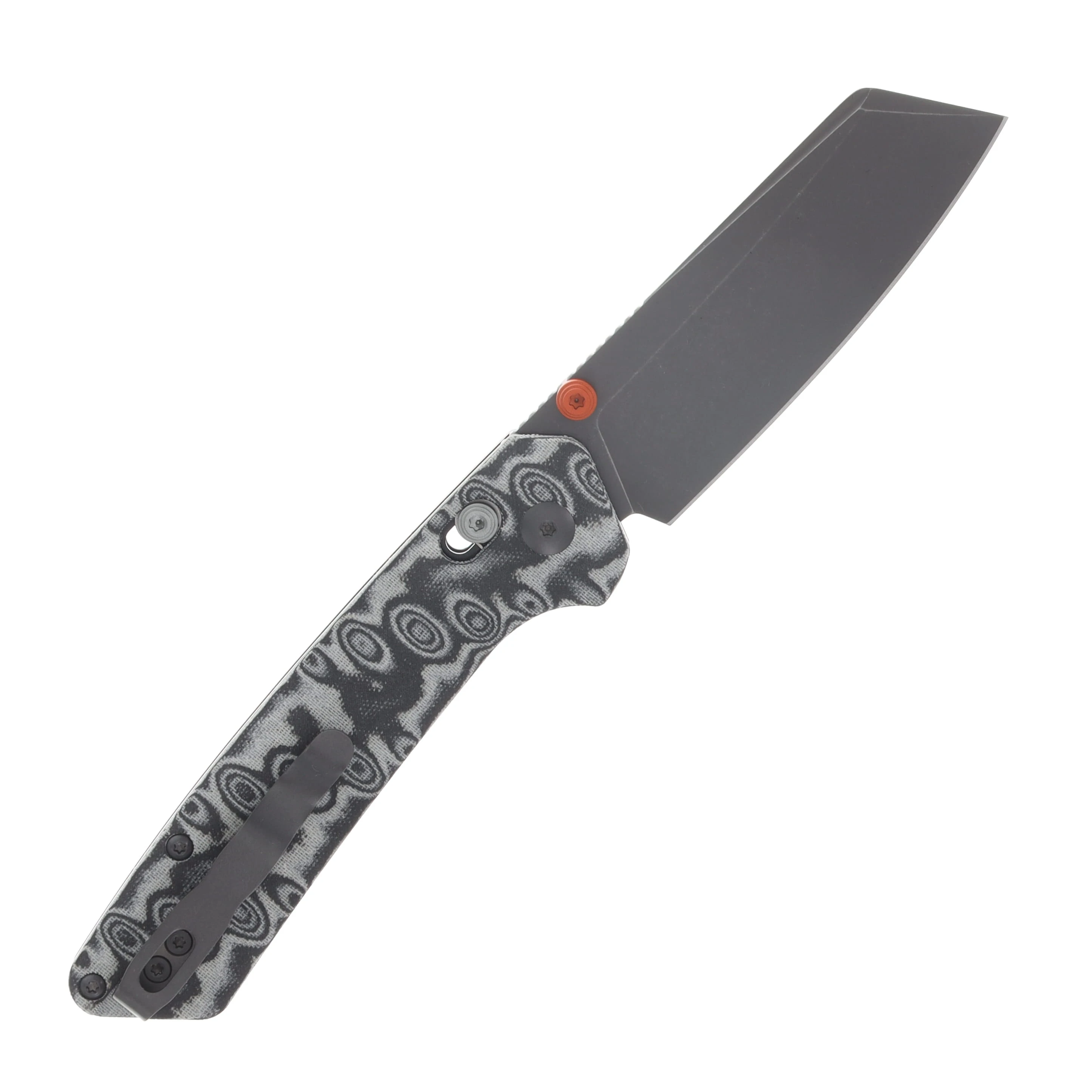 Kizer Madrac CL AirTi Folder Black-Gray Vortex Micarta Handle Grey PVD SW M390 Blade K3693ACS4 View 2