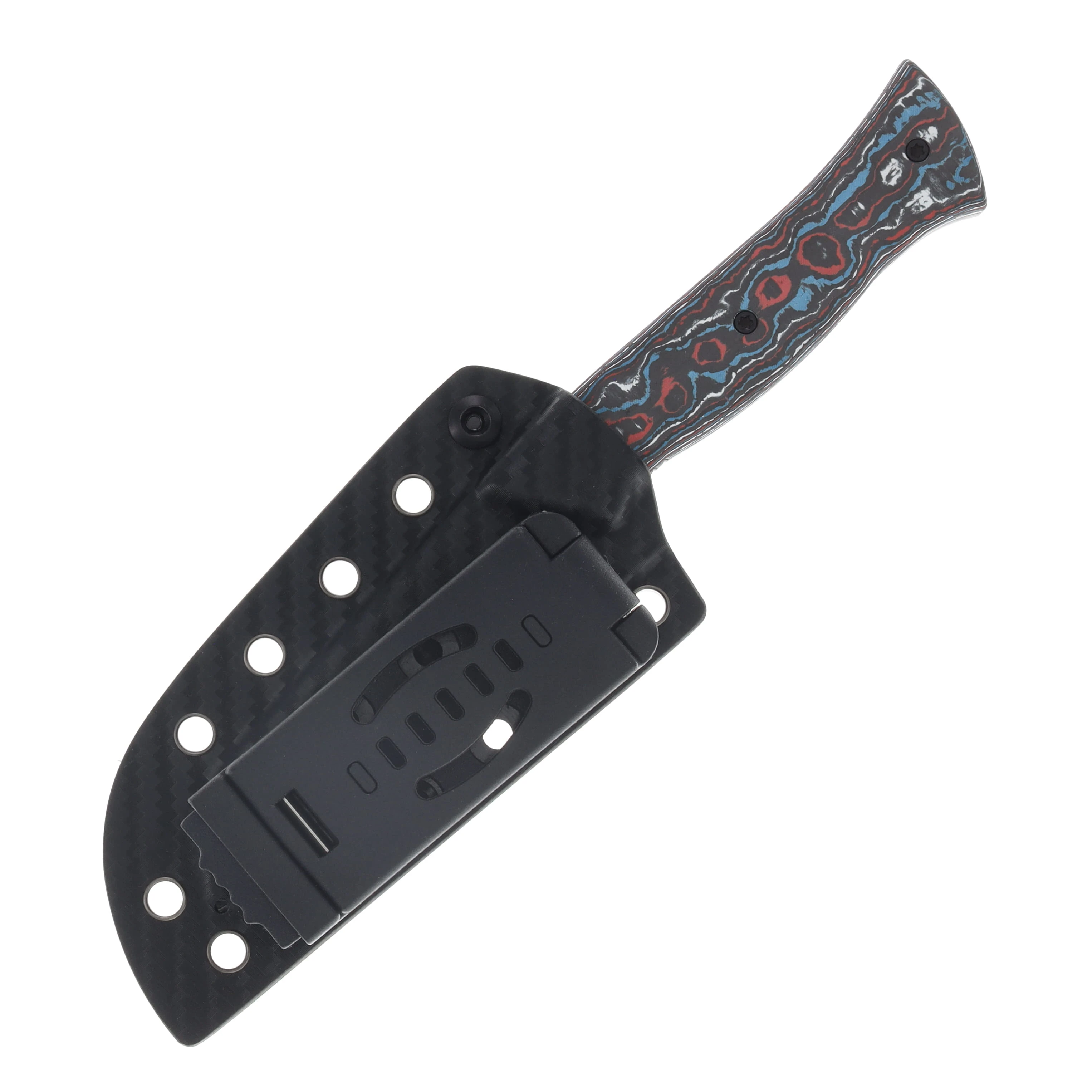 Kizer Whip Tail Fixed Knife Nebula Fat Carbon GID G-10 Handle Black 10V Blade 1131A1 View 7