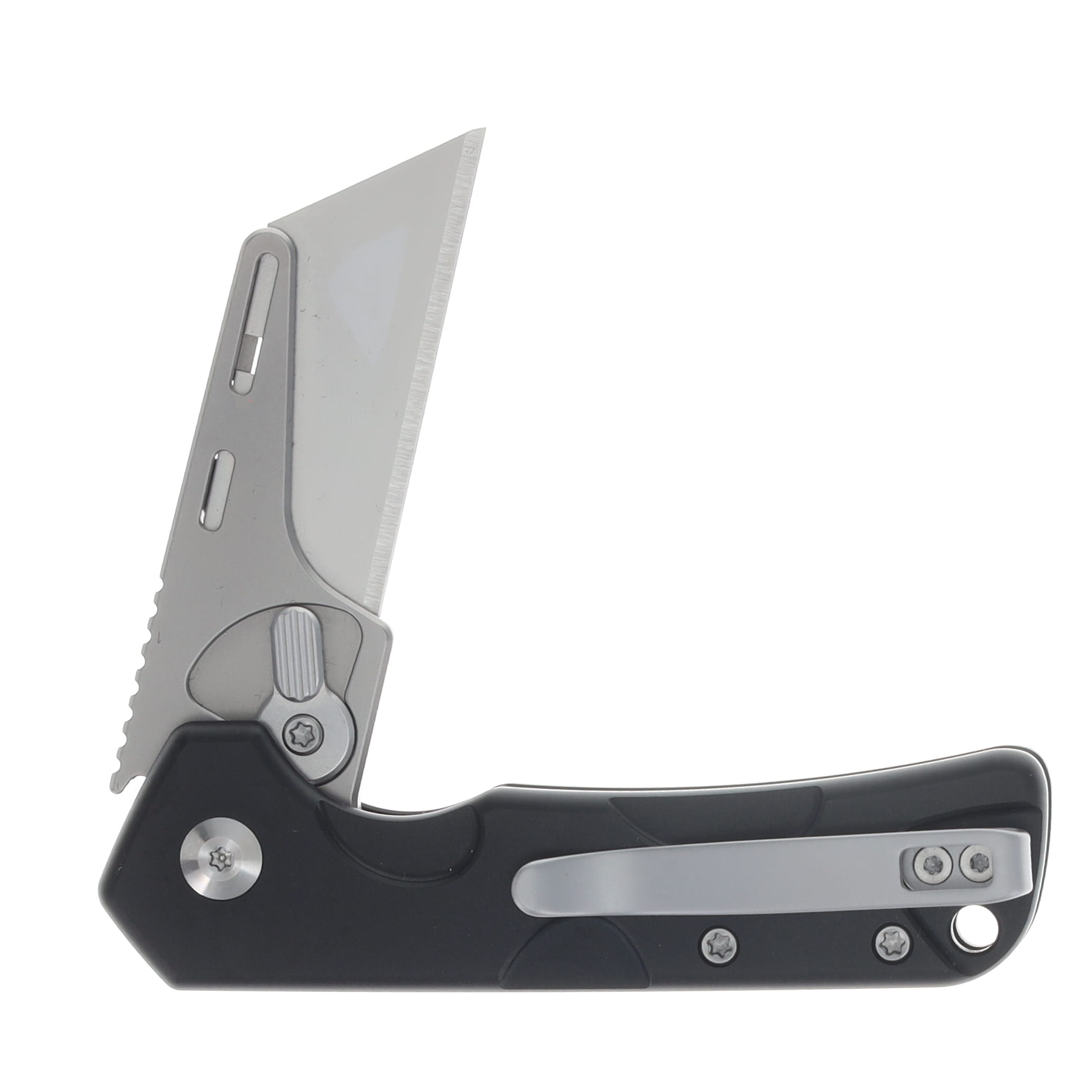 CIVIVI Pulsara Folding Utility Knife Stonewash/Black Aluminum C24041F-1 View 4