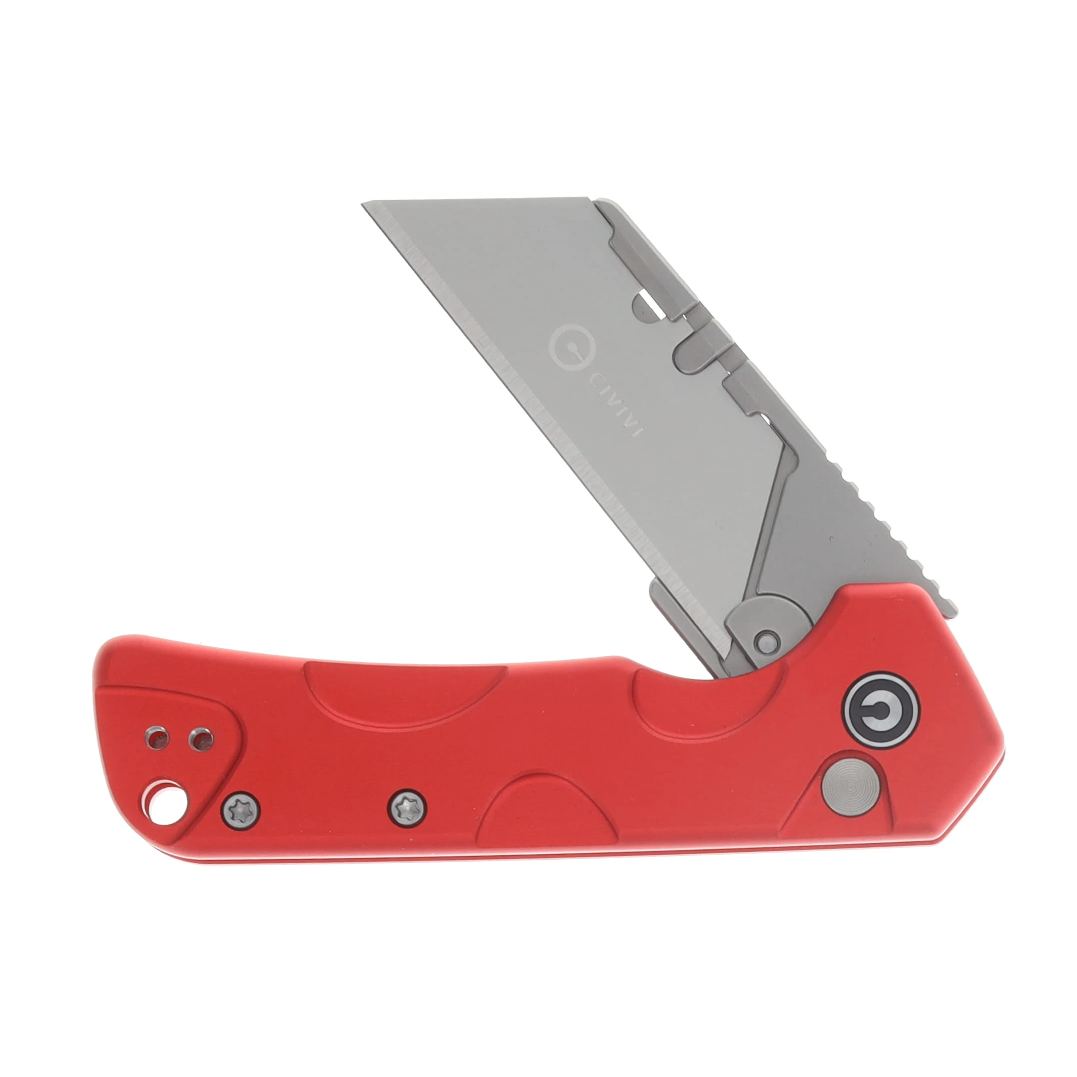 CIVIVI Pulsara Folding Utility Knife Stonewash/Red Aluminum C24041F-2 View 3