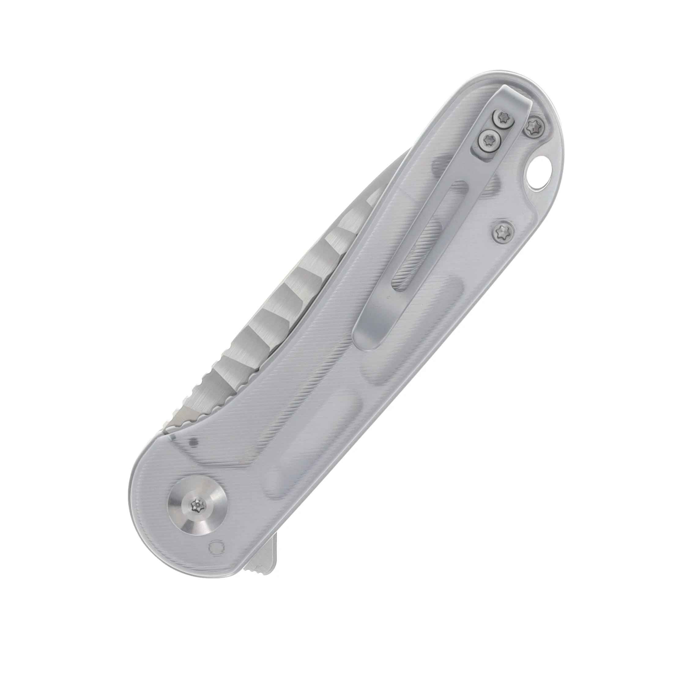 CIVIVI Elementum Linerlock Rock Grind Satin Nitro V/Clear Lexan C18062AM-1 View 6