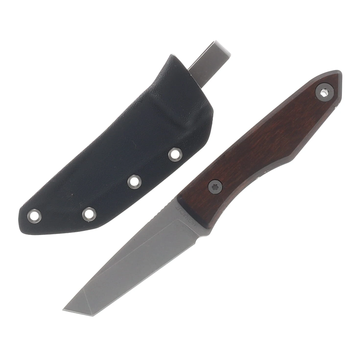 Big I Design Lookout Tanto Fixed Blade Magnacut/DymaLux Walnut BIGI51 View 1