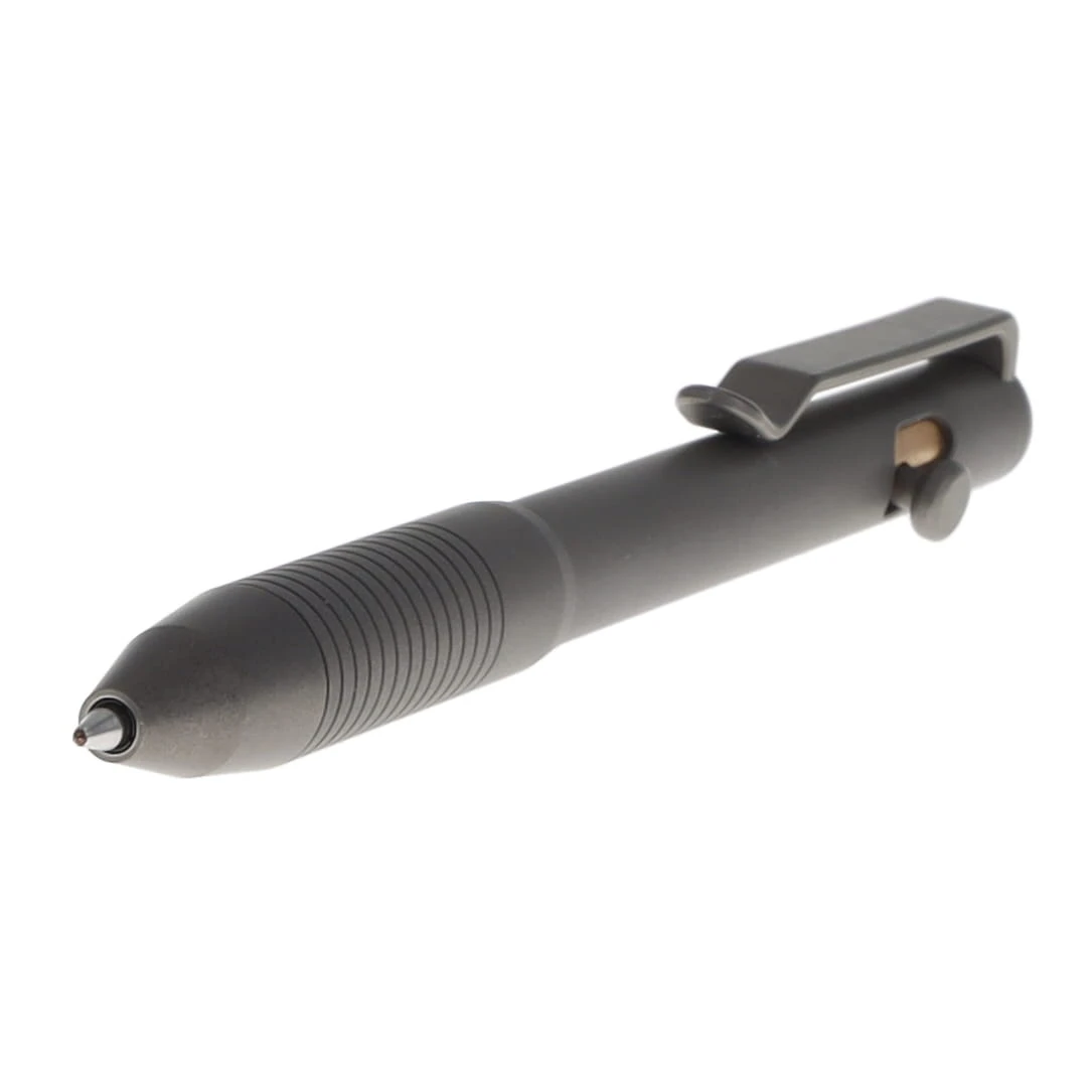 Big I Design Pocket Pro Auto Adjusting EDC Pen Raw Titanium BIGI53 View 5