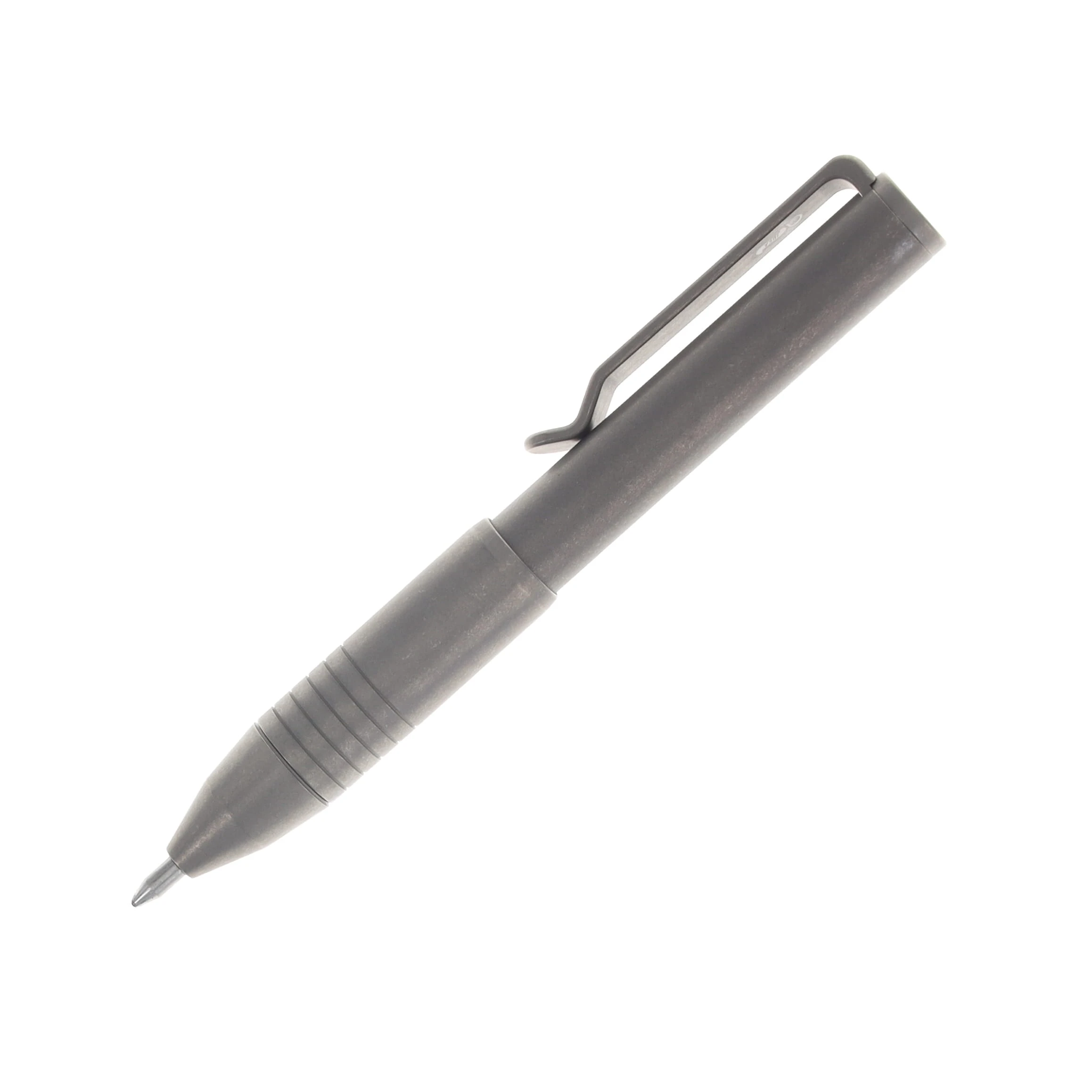 Big I Design Pocket Pro Auto Adjusting EDC Pen Stonewash Titanium BIGI55 View 2