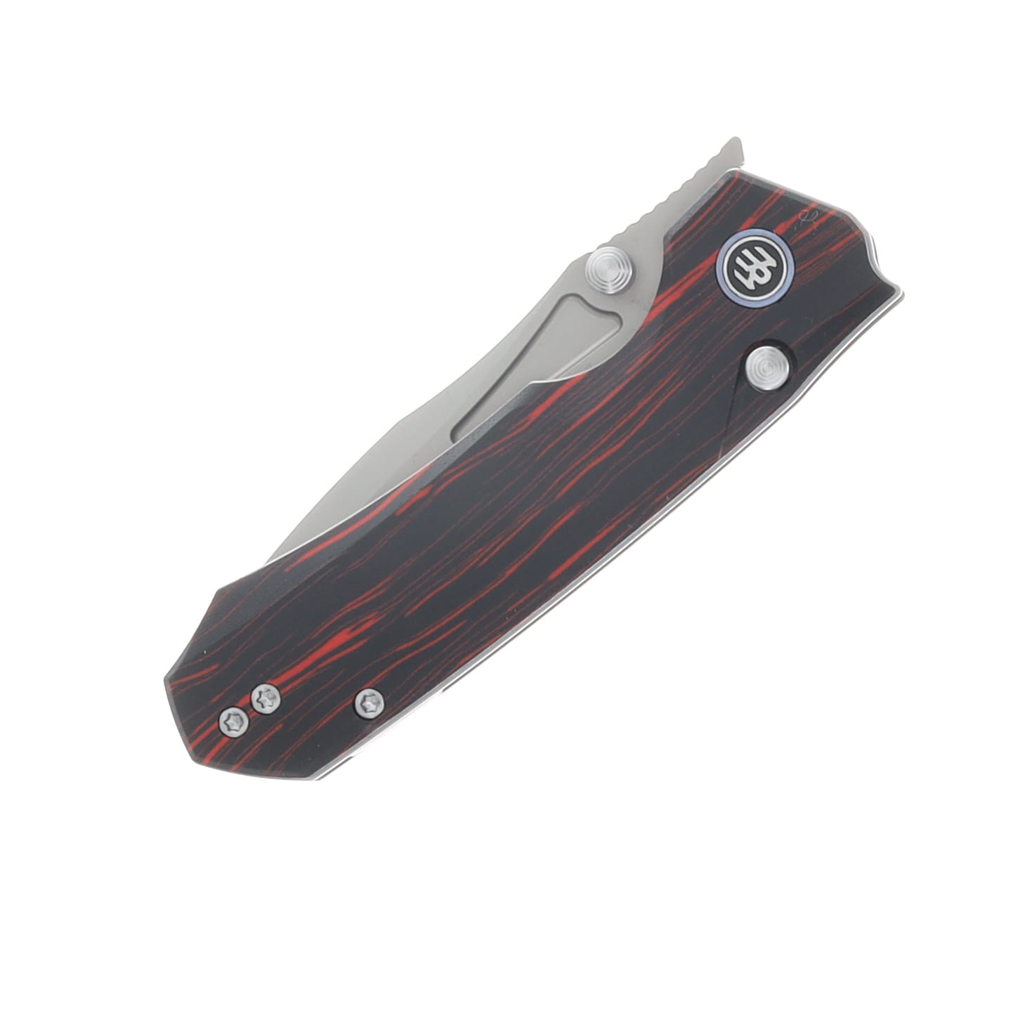 Remette Rhino Folding Knife Sandblasted/Black & Red  G-10 RNGC5 View 5