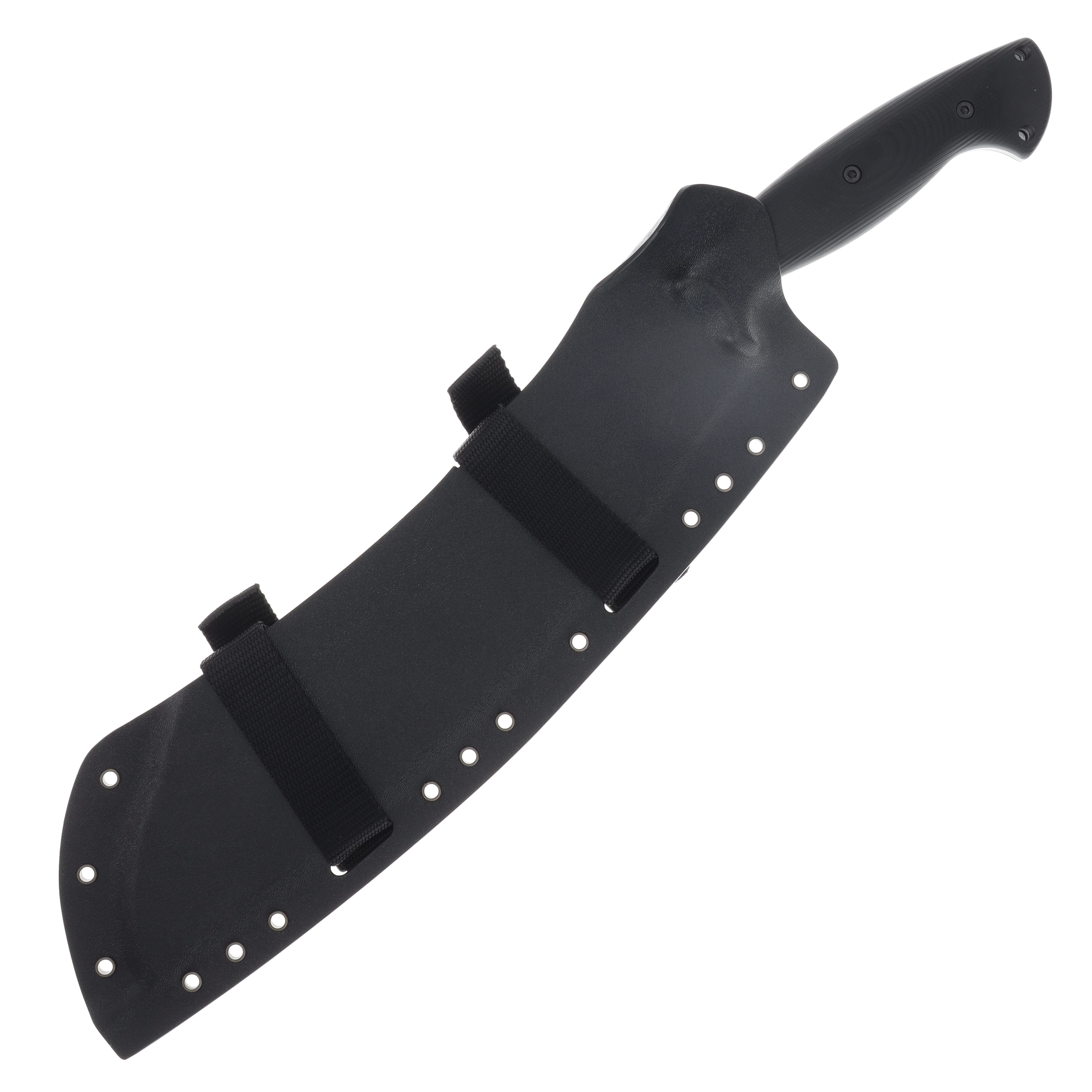 Work Tuff Gear Borneo Fixed Blade K329 Copper Washed Black Gator G-10 Grip Black Kydex Sheath K329-CWBGG10B View 4