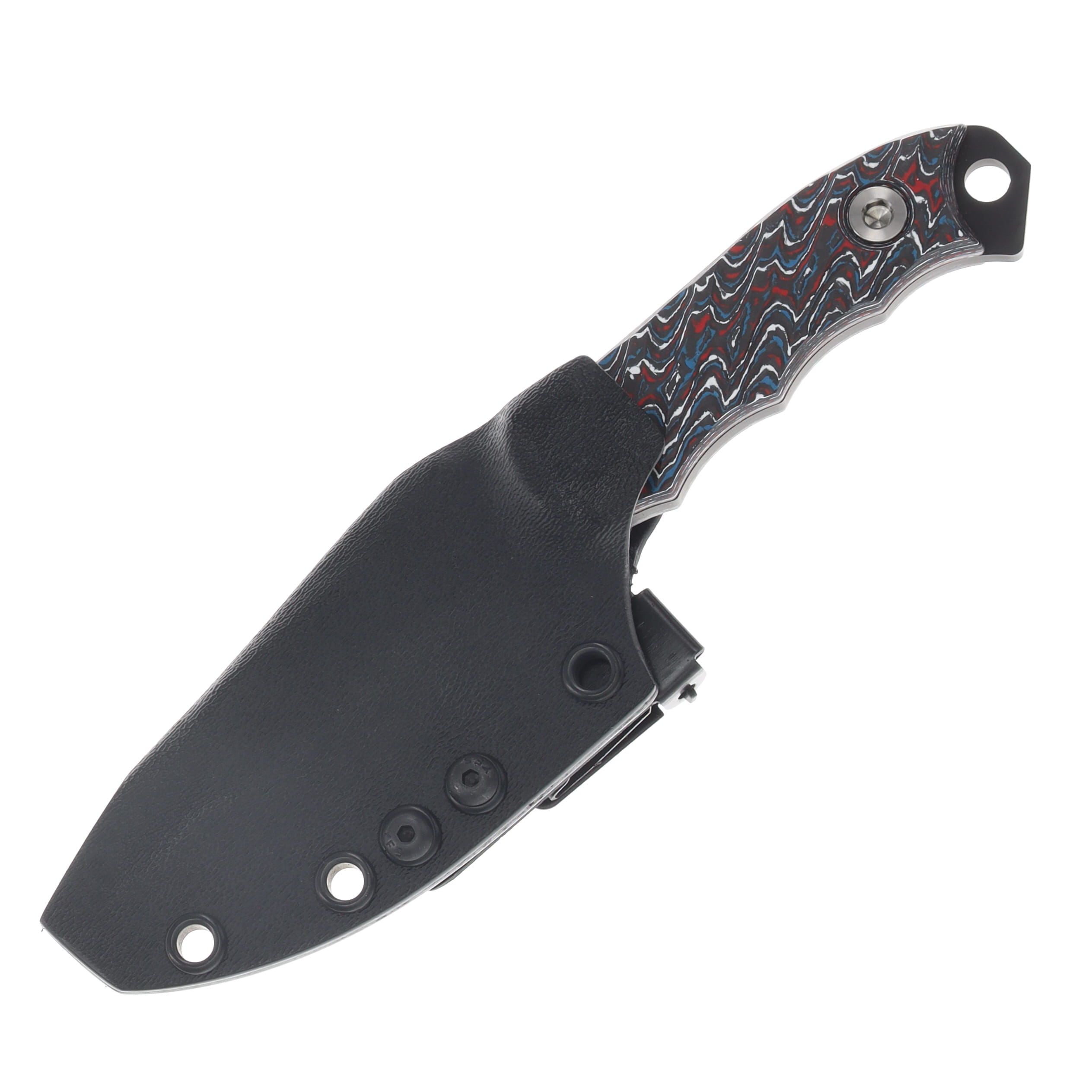 Half Face Blades Disaster Cub Fixed Blade Armor Black Cerakote/Nebula FatCarbon HFDISASTERCUBNEBARMBK View 4