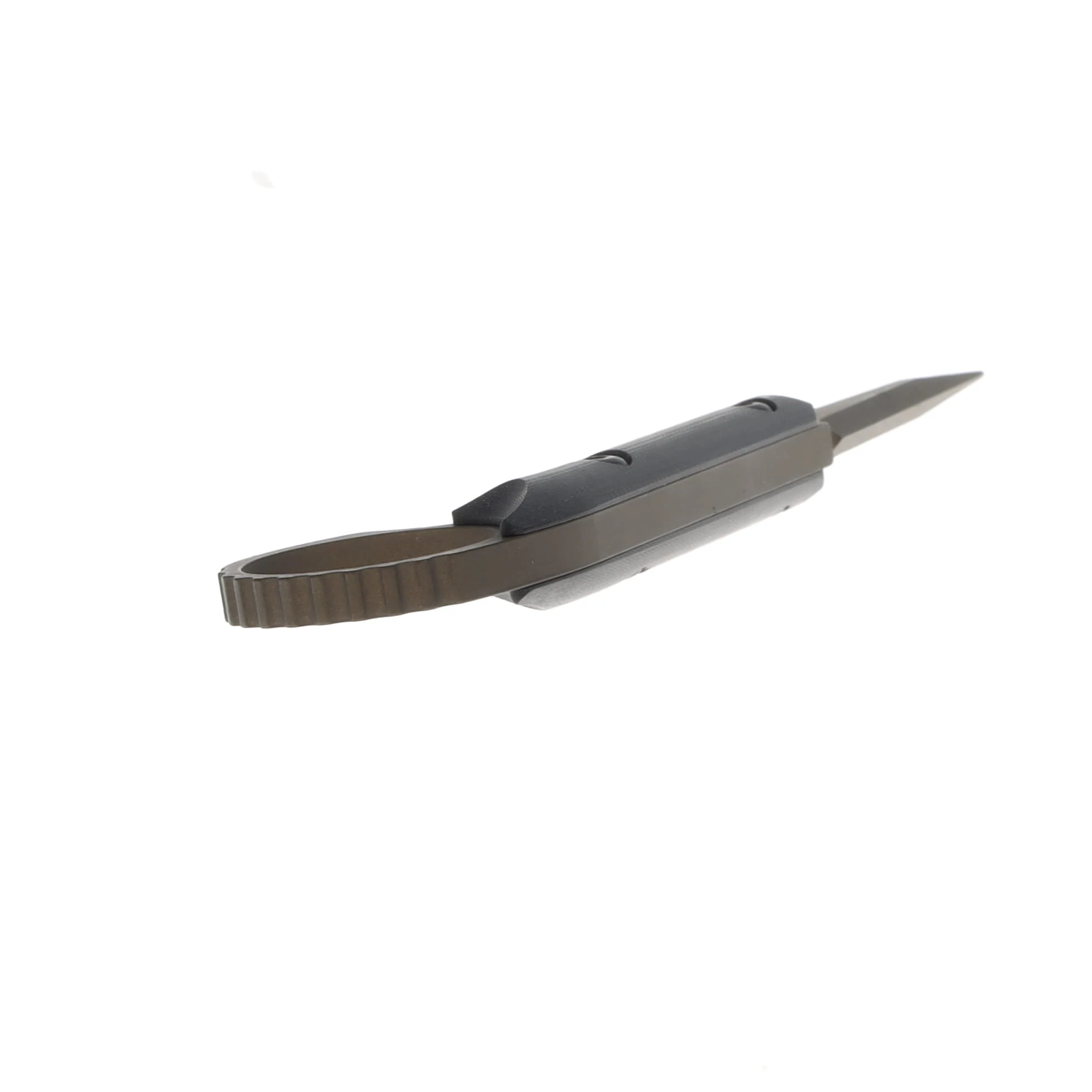 Half Face Blades Ring Flathead Tool Midnight Bronze Cerakote/Smooth Grip Black G-10 HFRINGFLATHDBKMBCER View 4