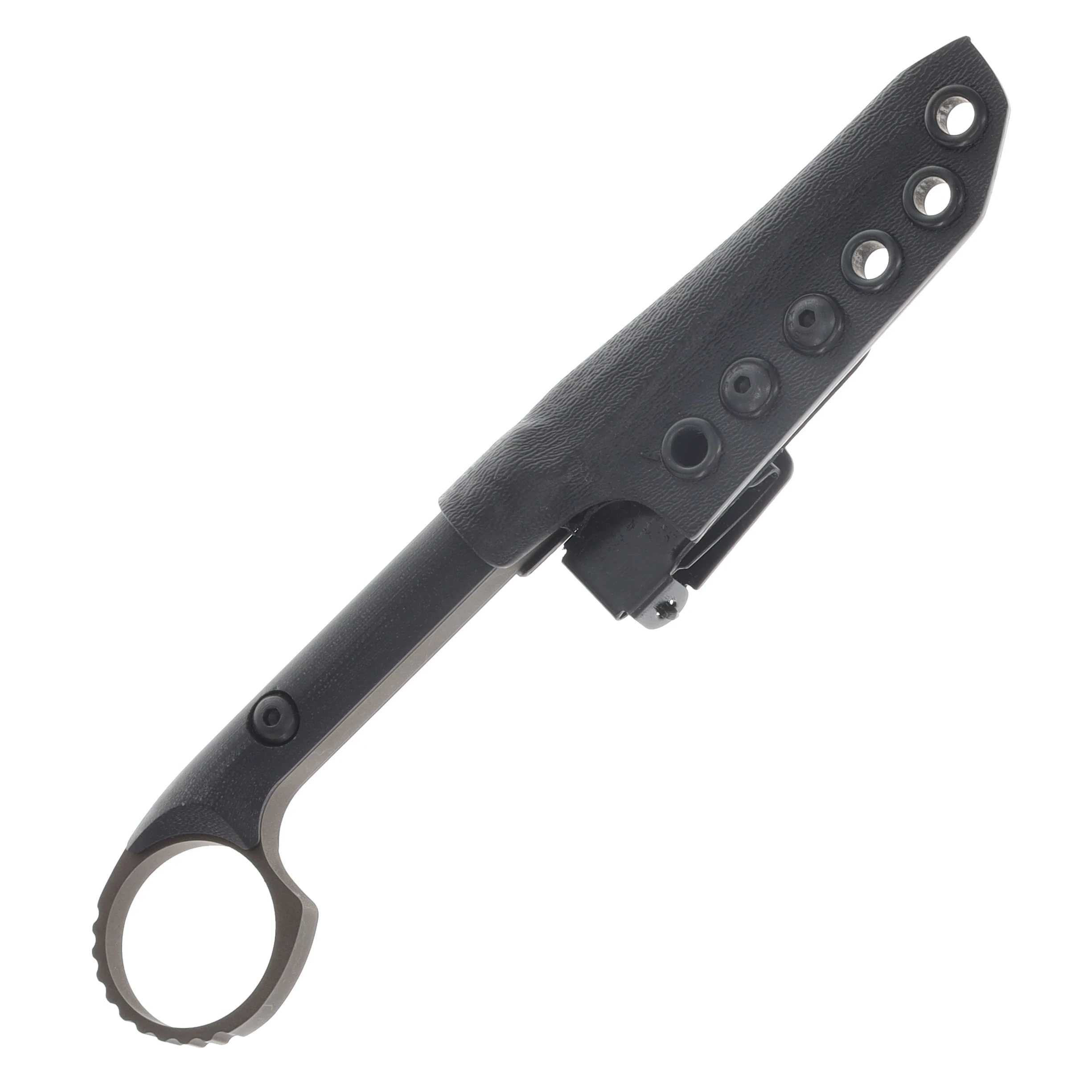 Half Face Blades Ring Flathead Tool Midnight Bronze Cerakote/Smooth Grip Black G-10 HFRINGFLATHDBKMBCER View 8