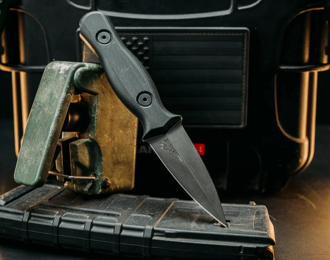 Half Face Blades Pulse Checker Fixed Blade Smooth Grip Black G-10 HFPULSECHECKBKSMOOTH View 7