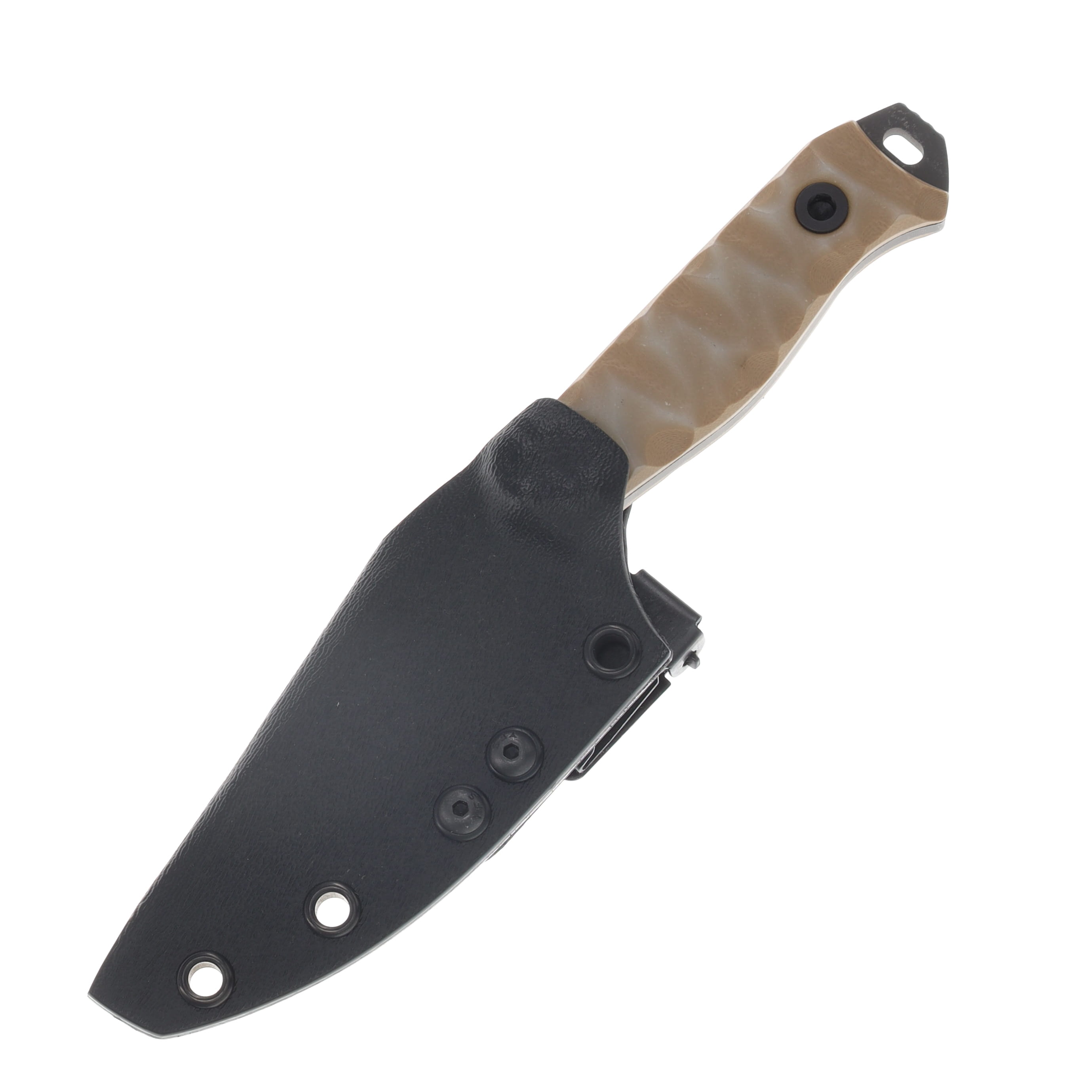 Half Face Blades Field Knife Jr Fixed Blade Textured Grip Ghost/Coyote G-10 HFFKJGHOSTCOY View 4
