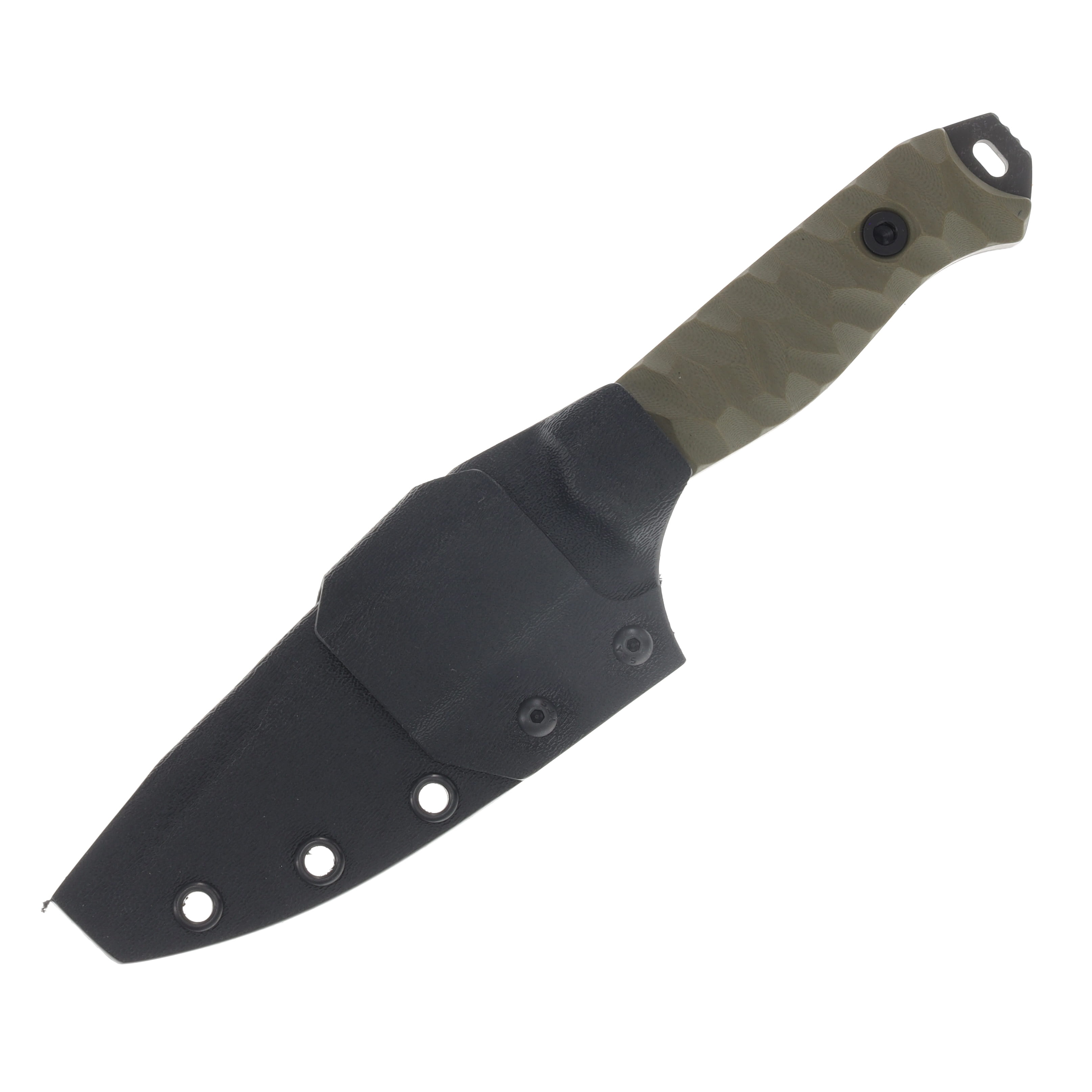 Half Face Blades Field Knife Fixed Blade Textured Grip OD Green G-10 HFFKOD View 4