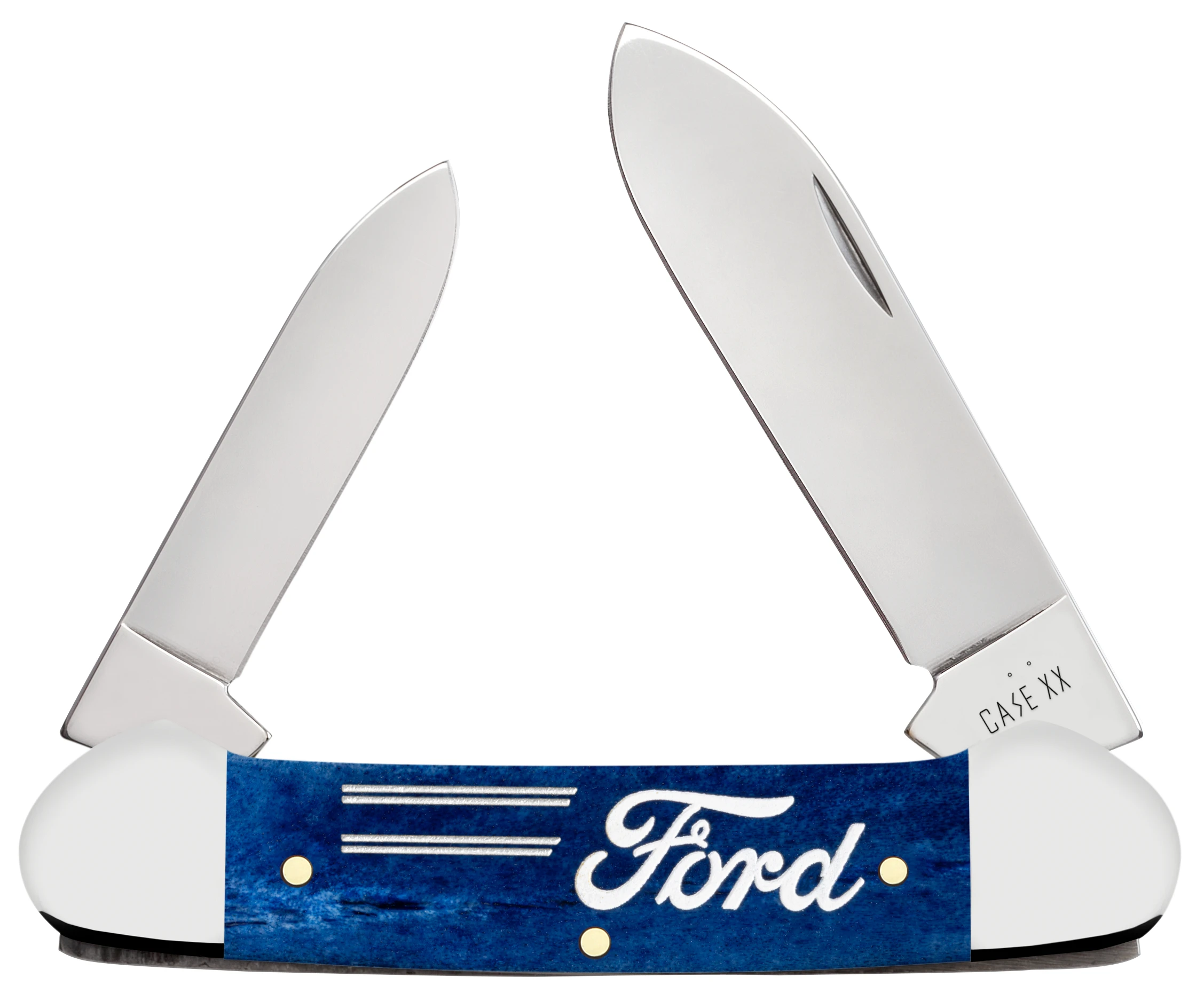Case XX Smooth Navy Blue Bone Ford Motors Canoe CA14346 View 1