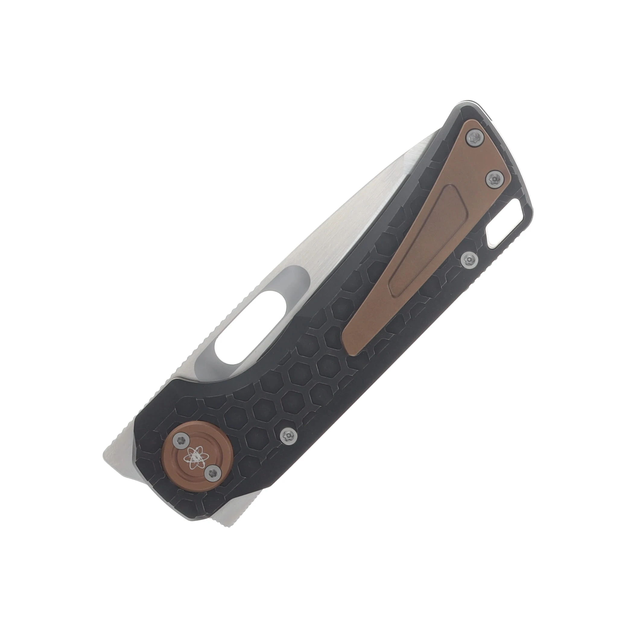 Vosteed Nymble Folder Elmax Hand Belt Satin Bead Blast Blade Black Titanium Handle A4701 View 6