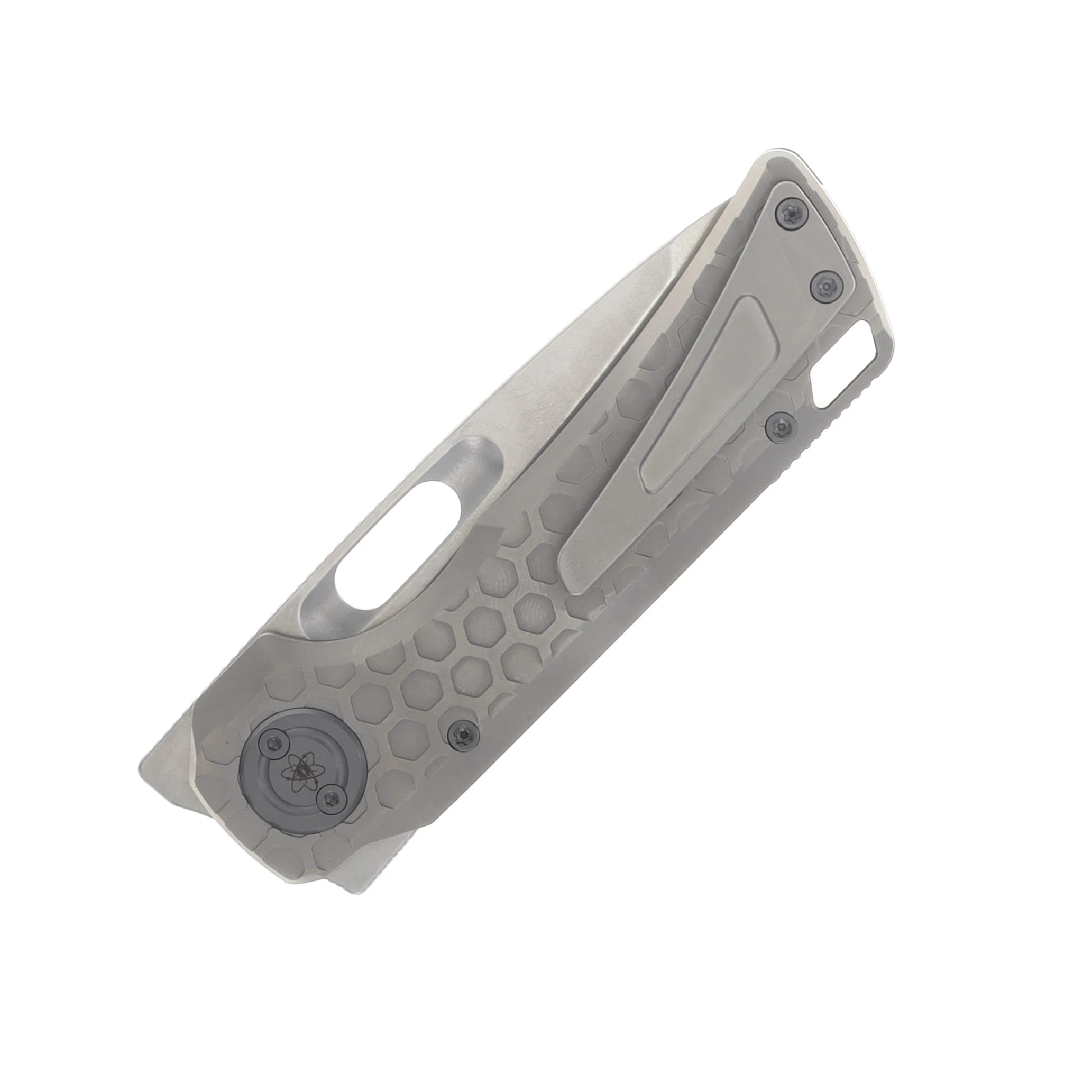Vosteed Nymble Folder Elmax Stonewash Blade Gray Titanium Handle A4702 View 6