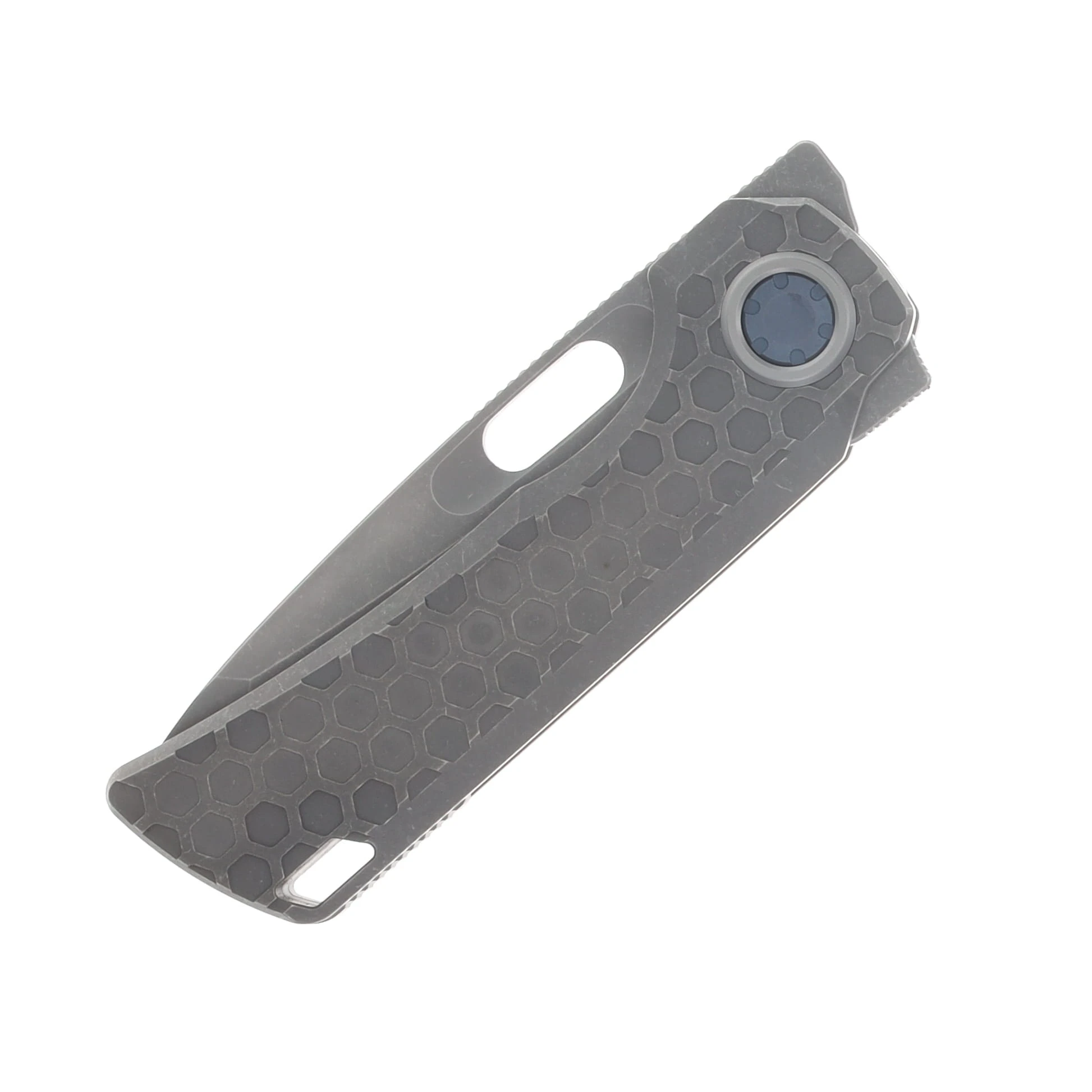 Vosteed Nymble Folder Elmax Acid Wash and SW Blade Acid Wash Gray Titanium Handle A4704 View 5