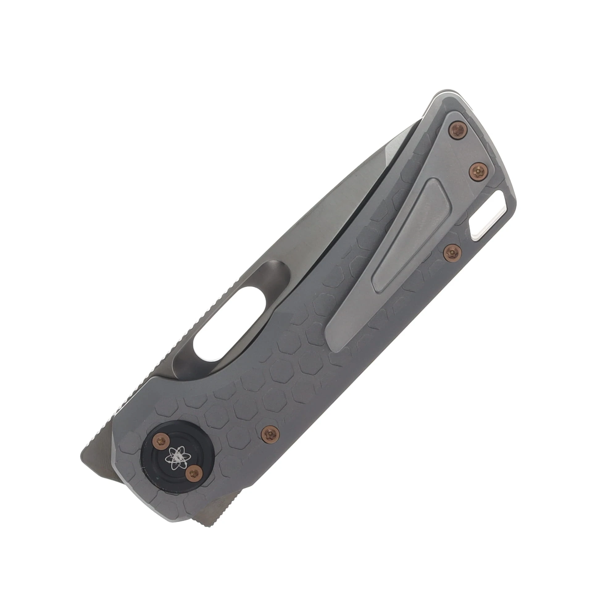 Vosteed Nymble Folder Elmax Obsidian DLC Blade Dim Gray Titanium Handle A4705 View 6
