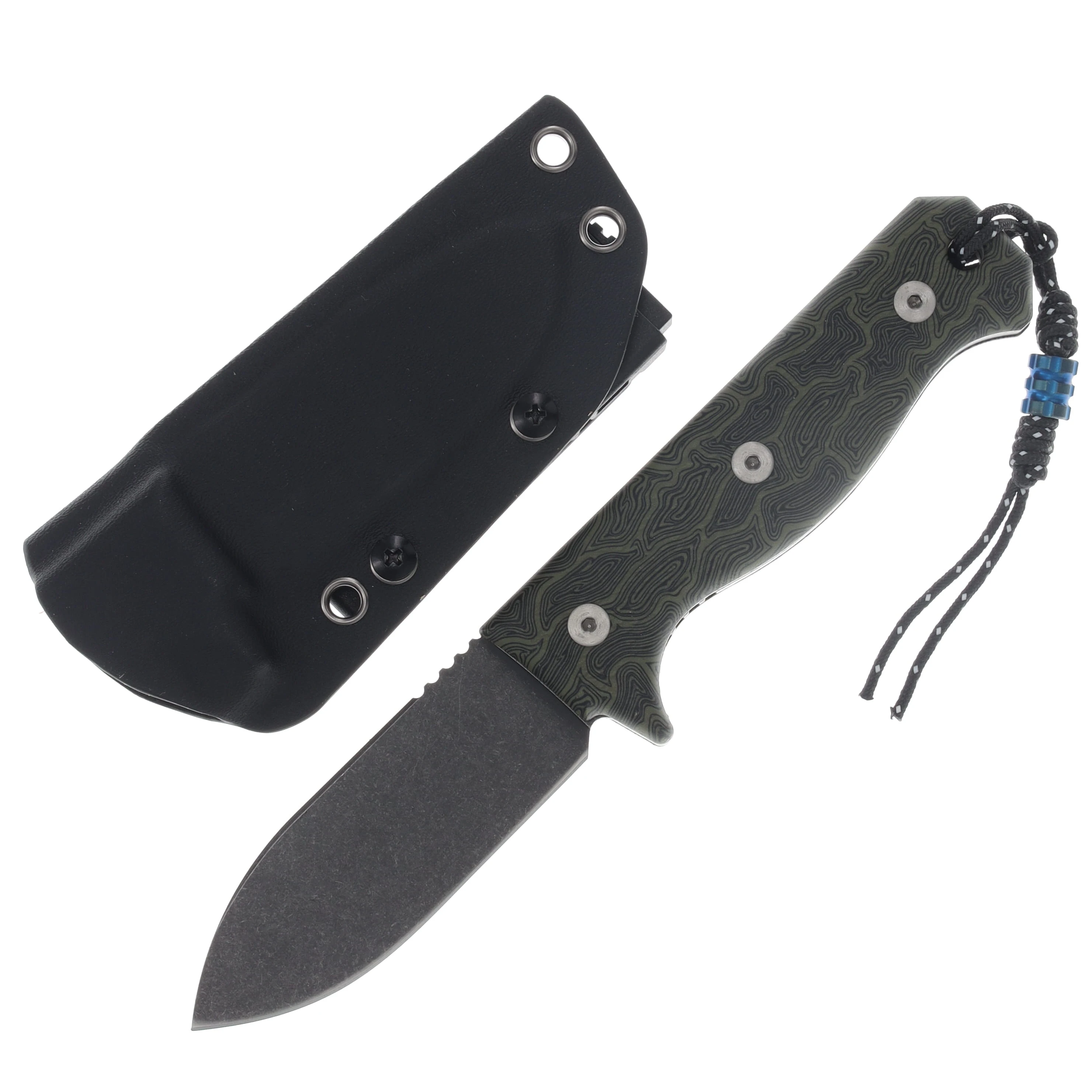 Maratac ERGO R4A Pro Fixed Blade Knife OD Green G10 Black Oxide D2 MAR122 View 1