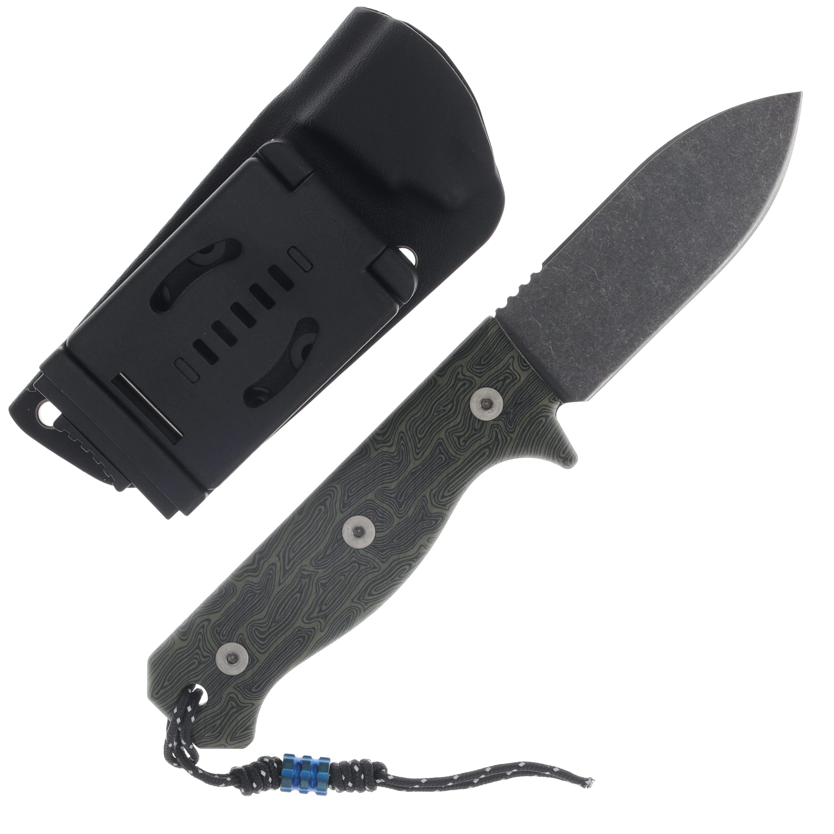 Maratac ERGO R4A Pro Fixed Blade Knife OD Green G10 Black Oxide D2 MAR122 View 2