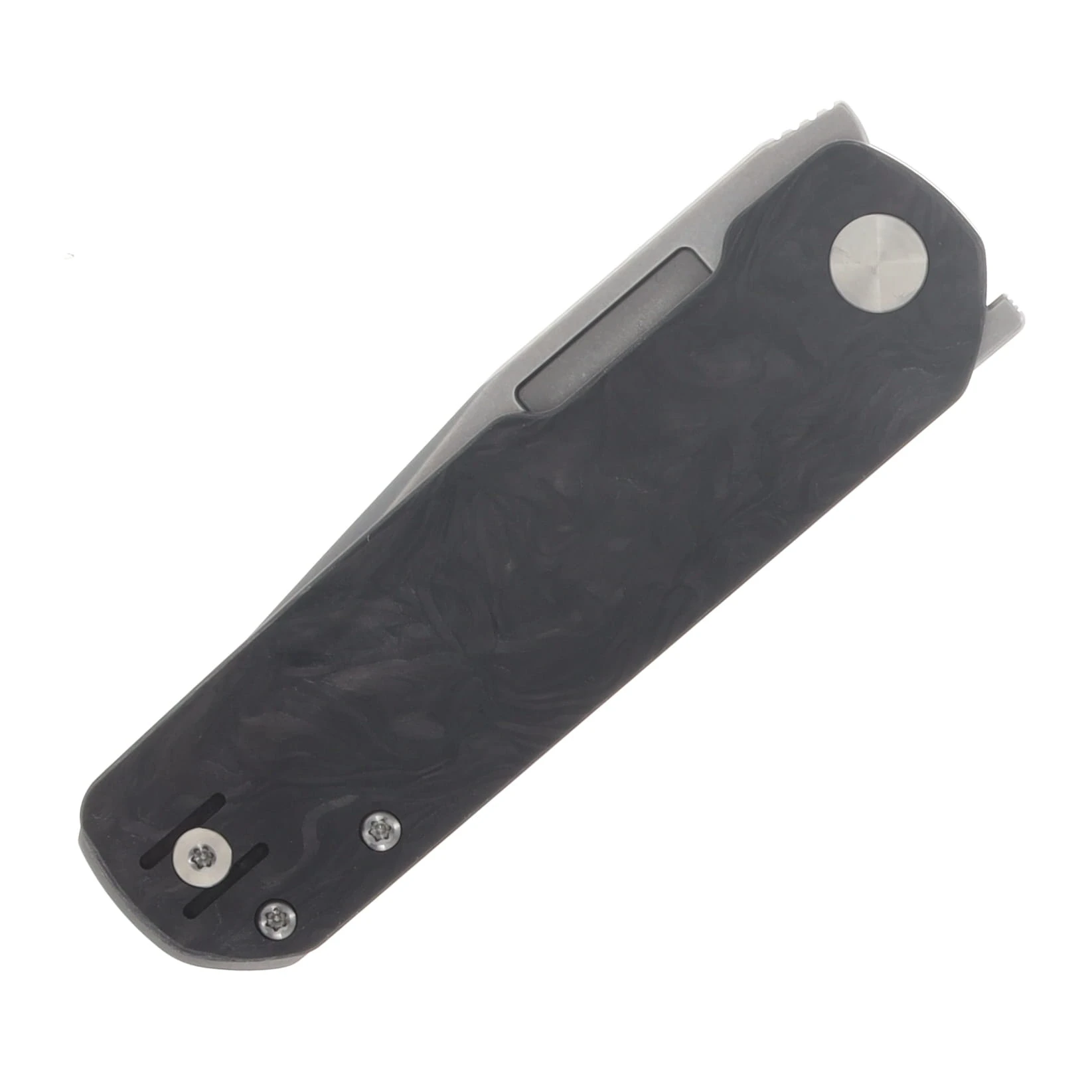 Vero Engineering Avid 3 Folding Knife Stonewash S45VN Marbled Carbon Fiber VAVID3SWMCF View 6