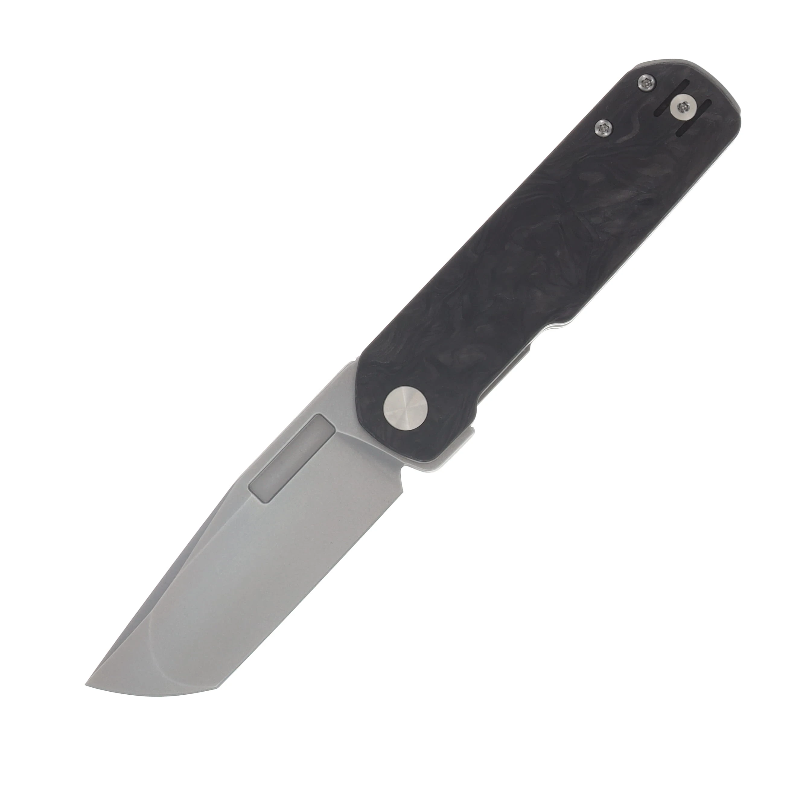 Vero Engineering Avid 3 Folding Knife Stonewash S45VN Marbled Carbon Fiber VAVID3SWMCF View 1