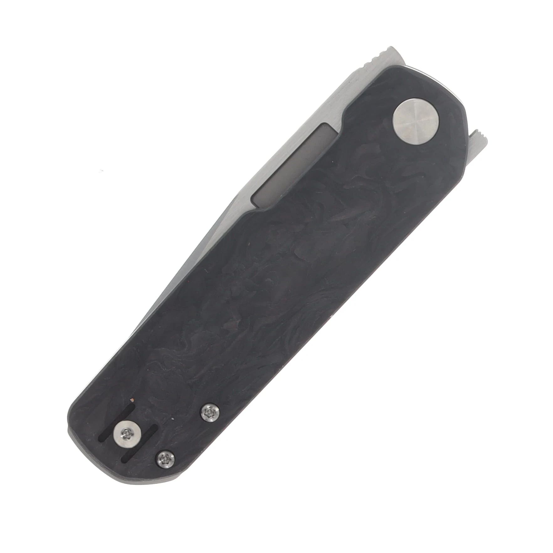 Vero Engineering Avid 3 Folding Knife Belt S45VN Marbled Carbon Fiber VAVID3BELTMCF View 5