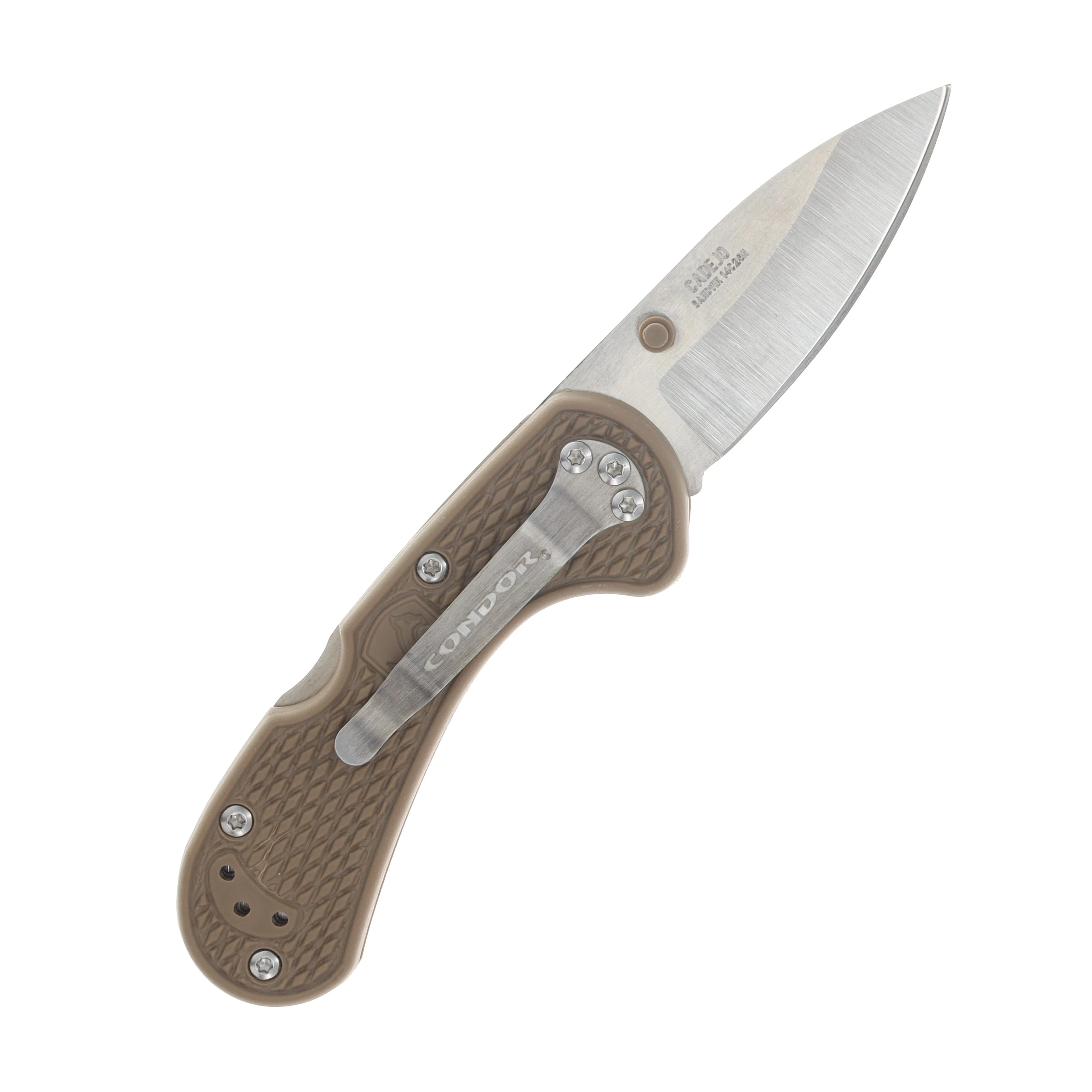 Condor Tool & Knife Cadejo Folding Knife Desert Tan CTK60711 View 2