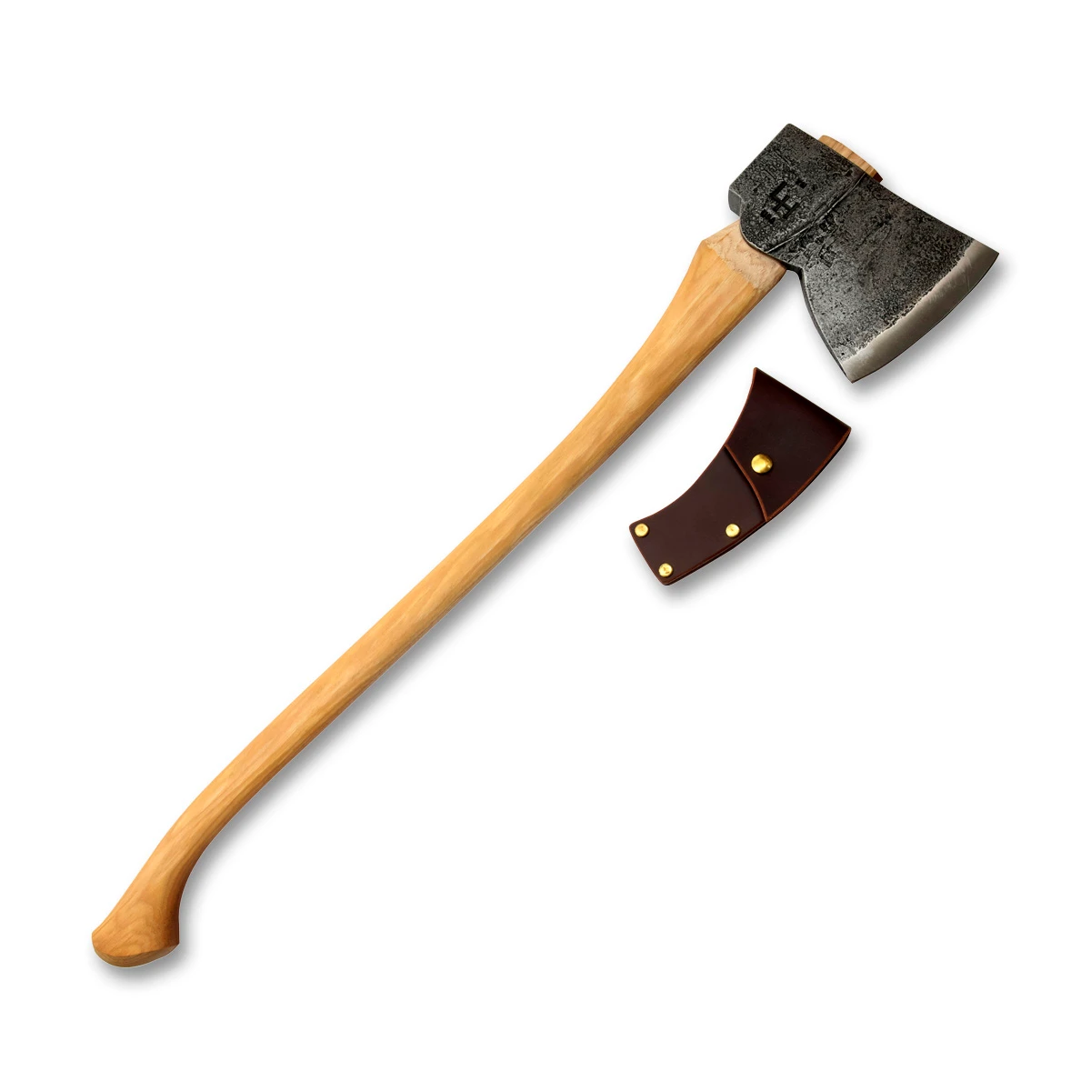 Hoffman Farm Axe - 32in Straight Hickory Handle Bulb End HOFFASB32 View 1