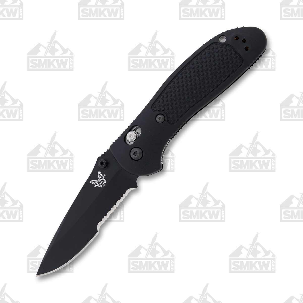 Benchmade Griptilian Folding Knife Black Partially Serrated BM551SBK-S30V View 2