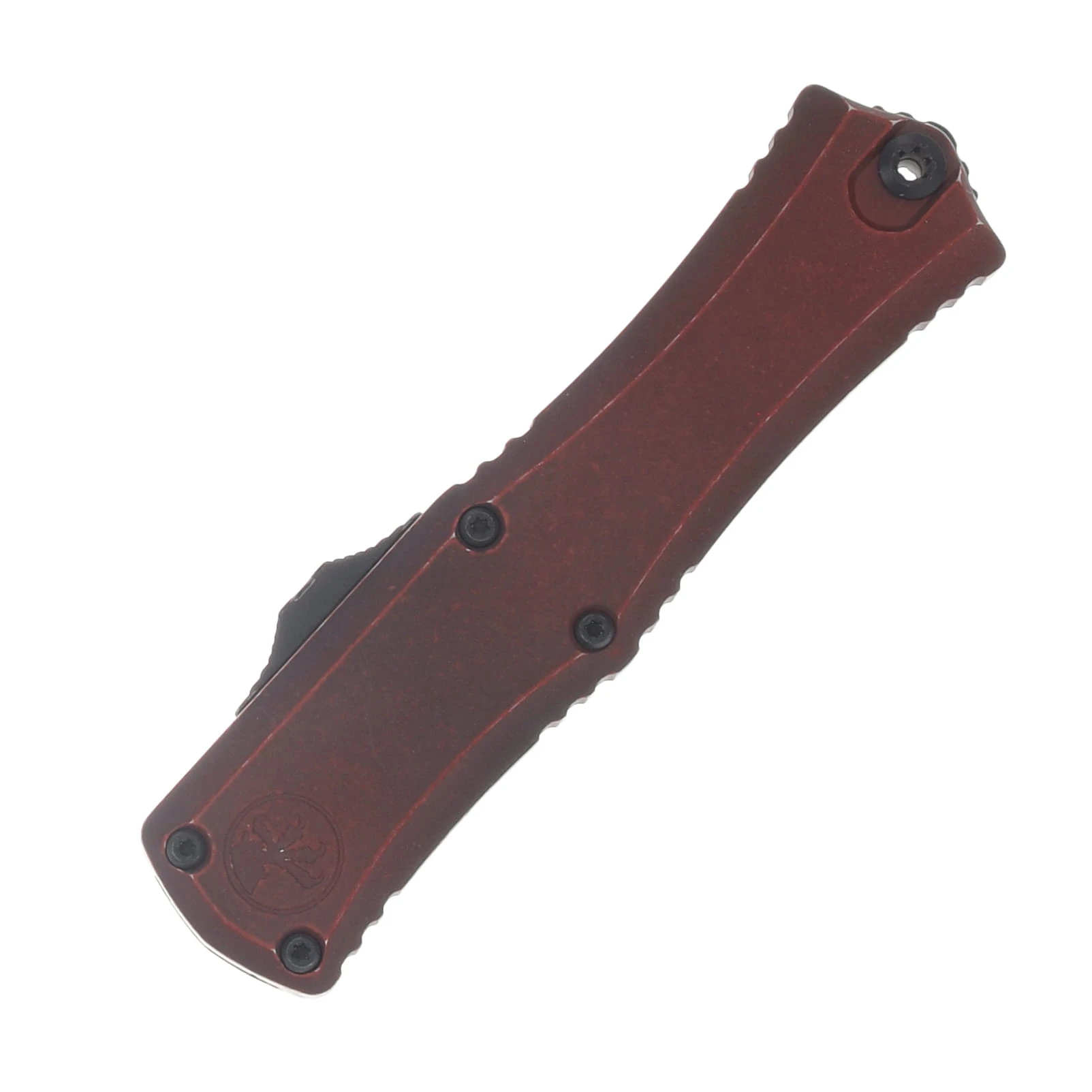 Microtech Mini Hera II OTF Auto Weathered Crimson Cerakote T/E AUMT1704M1WCM View 3