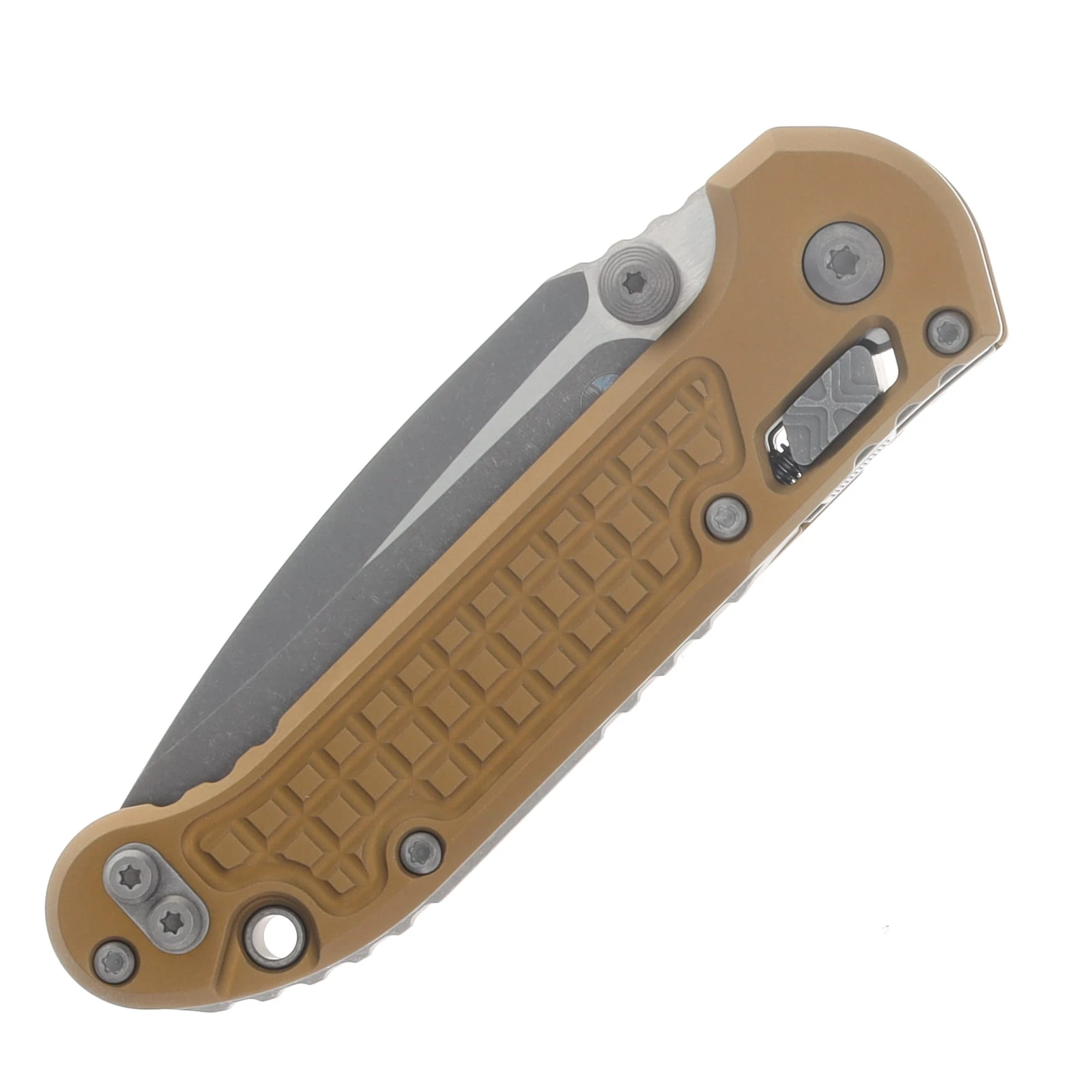 Microtech LUDT RAM-LOK Folding Knife Apocalyptic S/E Tan MT1135RL10APFRTA View 5