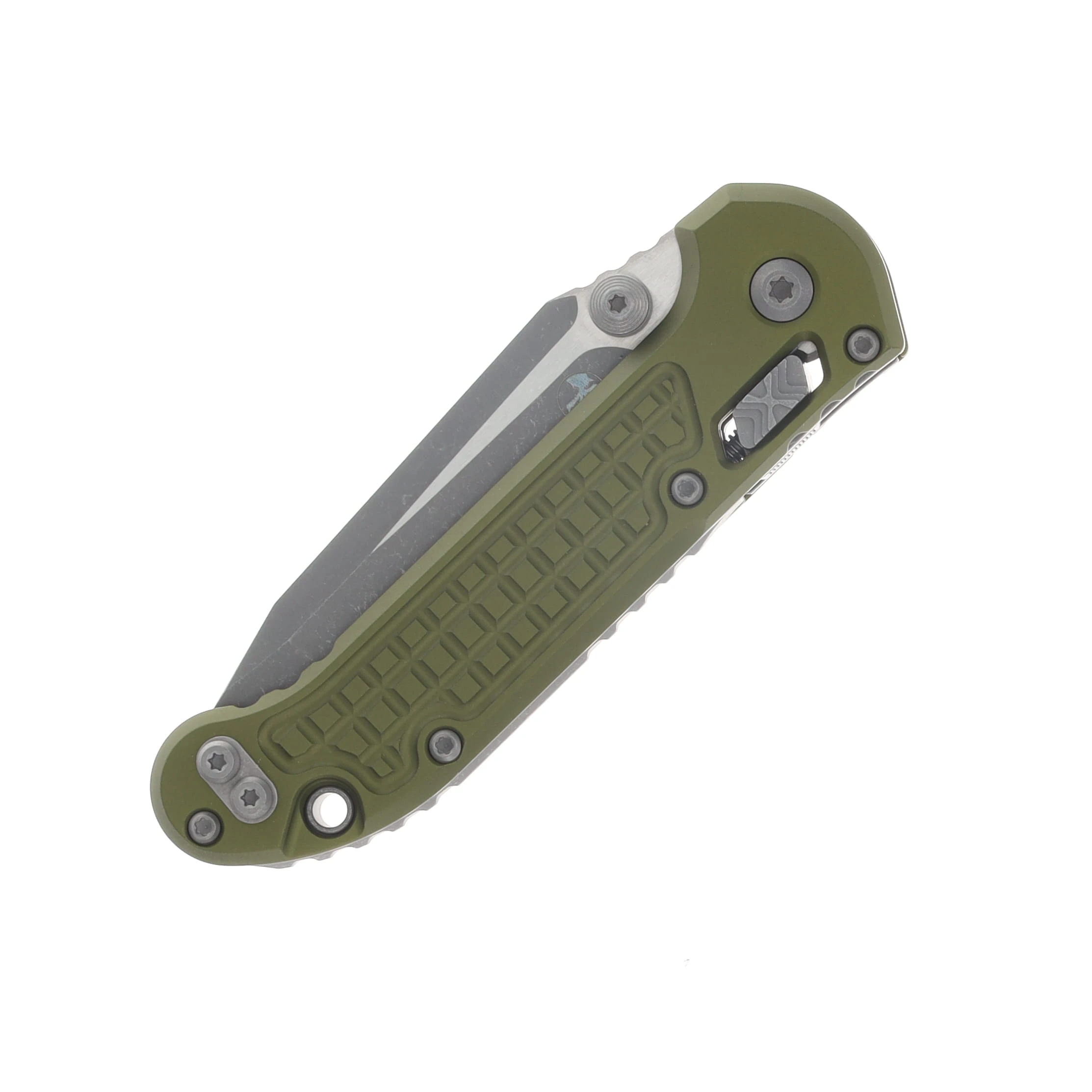 Microtech LUDT RAM-LOK Folding Knife Apocalyptic T/E Frag OD Green MT1136RL10APFROD View 5