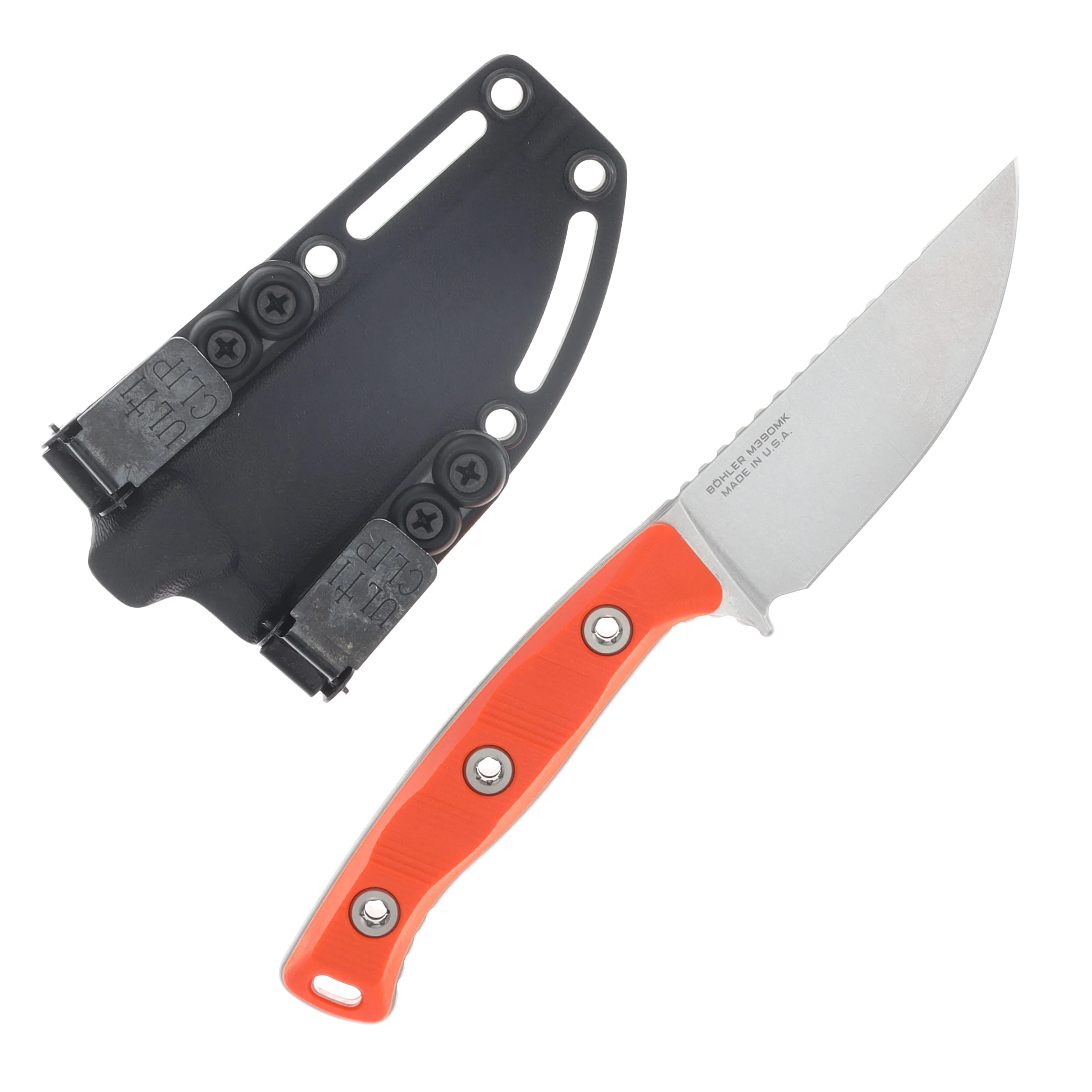 Microtech Akris Fixed Blade Stonewash S/E Black G-10 with Black Kydex Sheath MT9510BK5 View 2