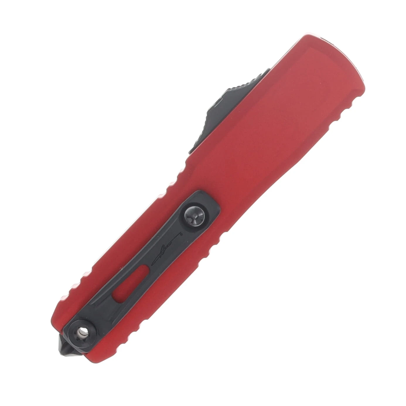 Microtech UTX-70 Gen IV Signature Series OTF Automatic Black Hellhound/Red AUMT141941RDS View 4