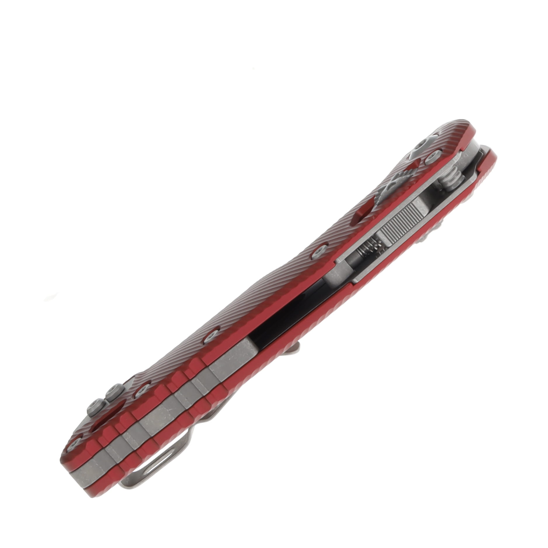 Microtech MSI RAM-LOK Folding Knife Partially Serrated Apocalyptic S/E Fluted Merlot MT21011APFLMR View 7