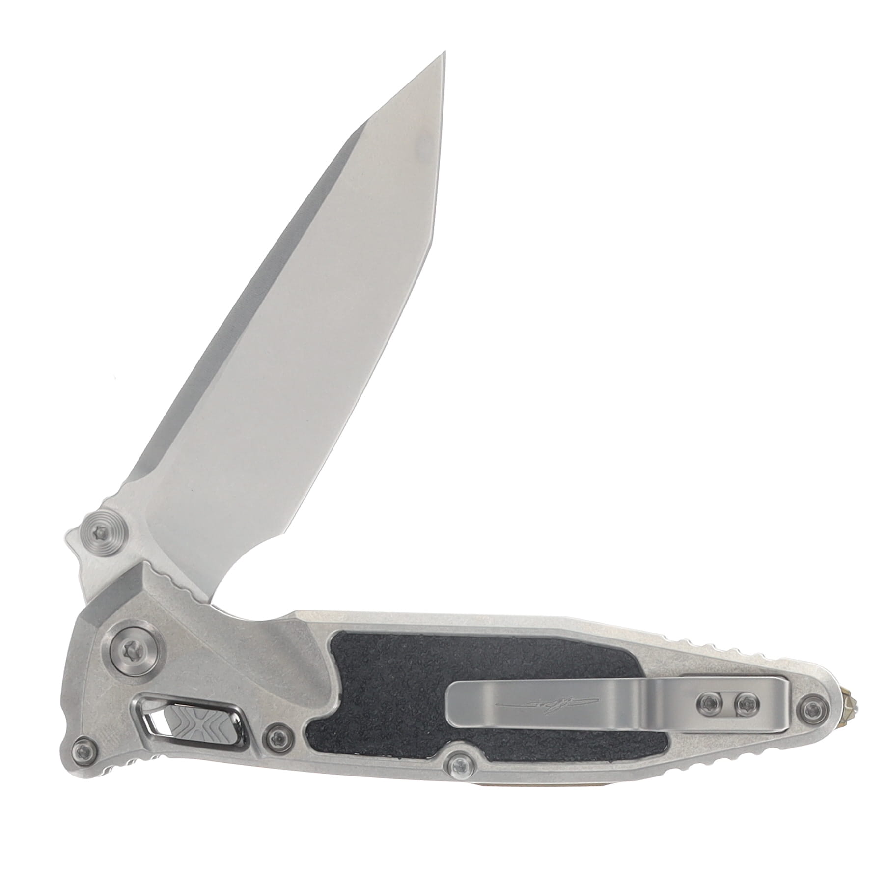Marfione SOCOM RAM-LOK Folding Knife Stonewash T/E Stonewash Titanium with Bronze Titanium Accents MT161RL10MS2 View 4