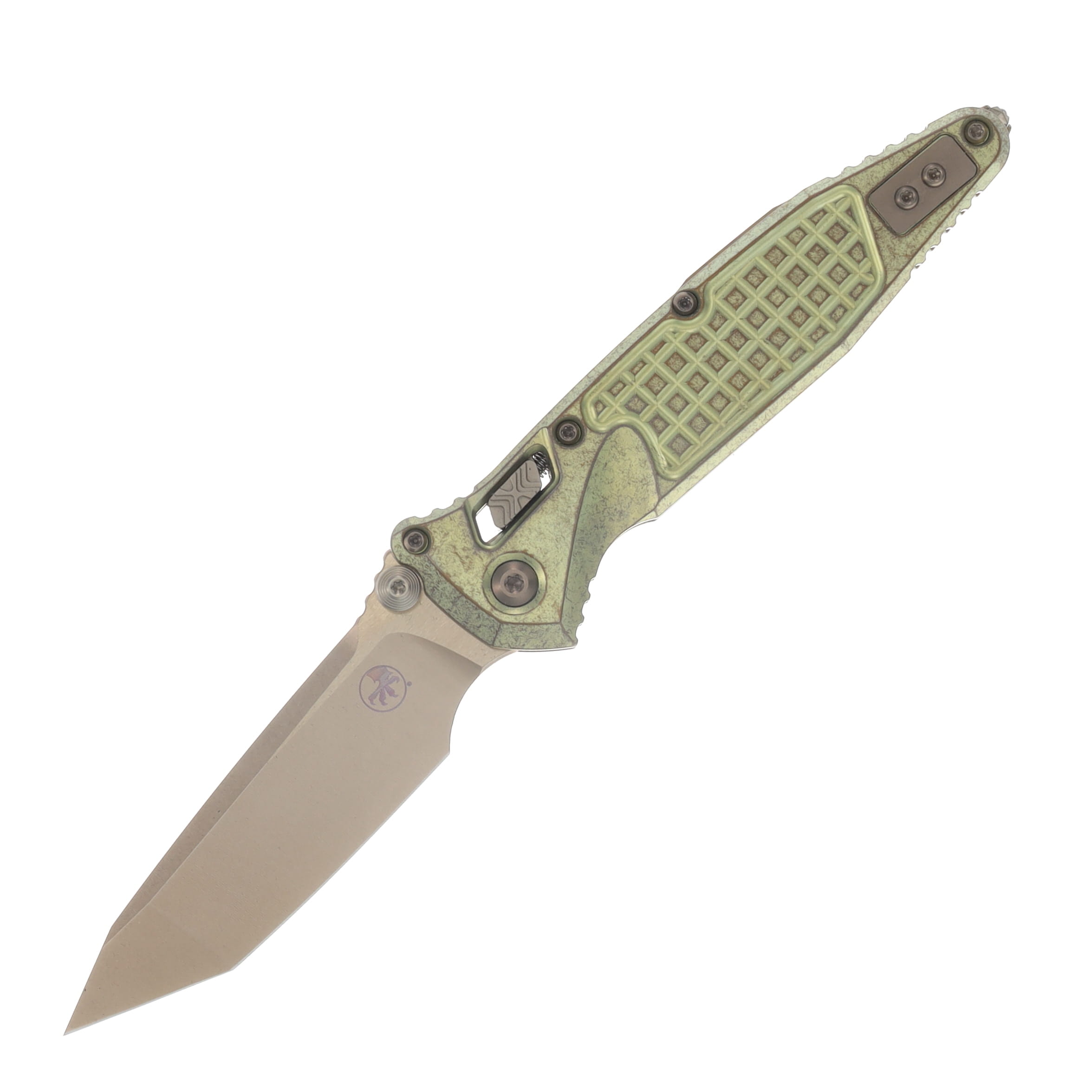 Marfione SOCOM RAM-LOK Folding Knife Bronze Stonewash T/E Antique Gold Frag Titanium with Bronze Titanium Accents MT161RL13FRMS2 View 1
