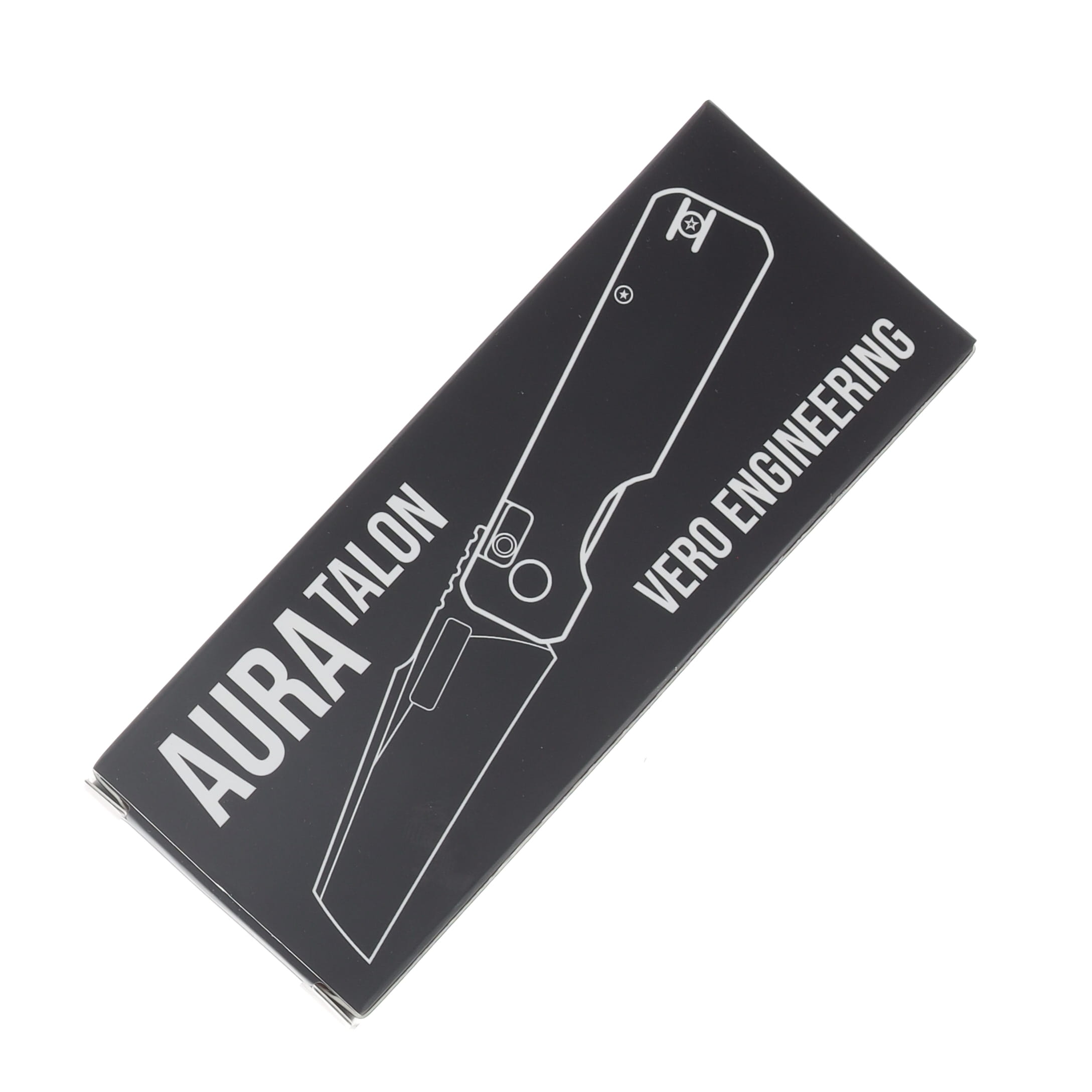 Vero Engineering Aura Talon Folding Knife Black 14C28N Black Aluminum VAUTALBKBK View 7
