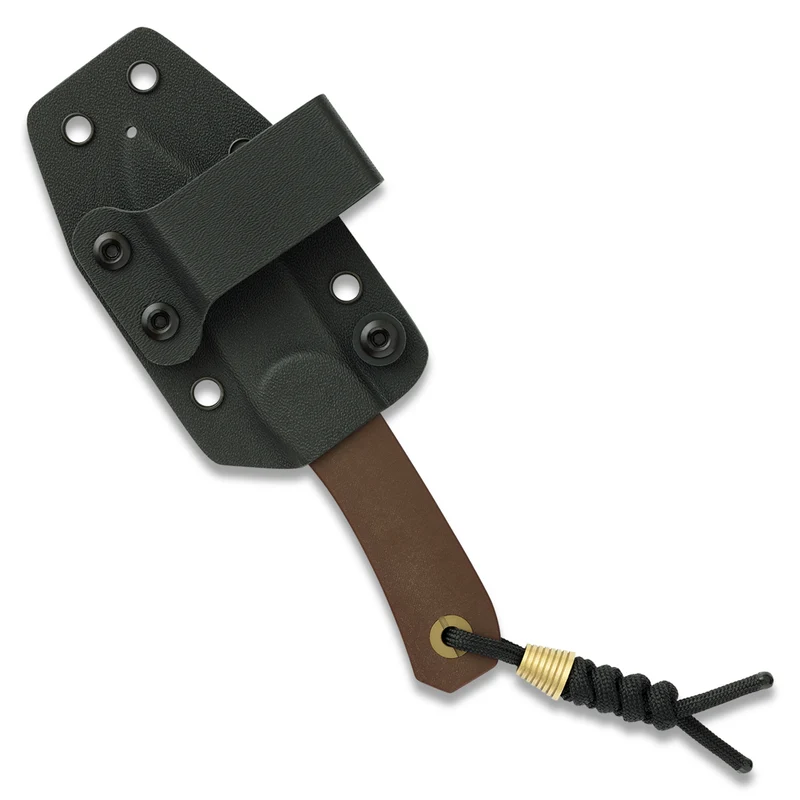 Knafs Lander 4 Fixed Blade - Clip Point - Satin S35VN -  Paper Micarta W/Sheath KNAFS00584 View 5