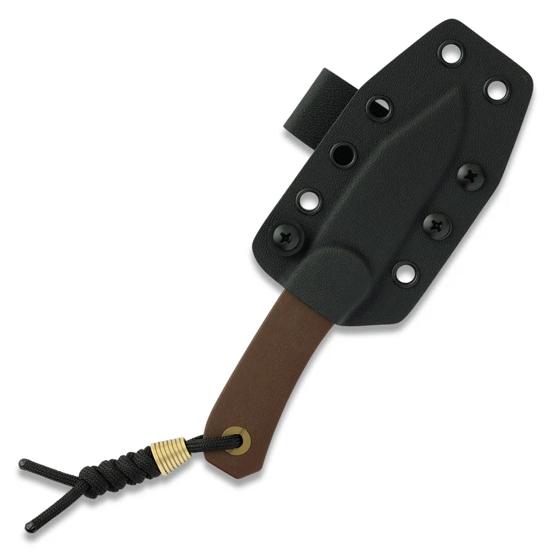 Knafs Lander 4 Fixed Blade - Clip Point - Satin S35VN -  Paper Micarta W/Sheath KNAFS00584 View 4