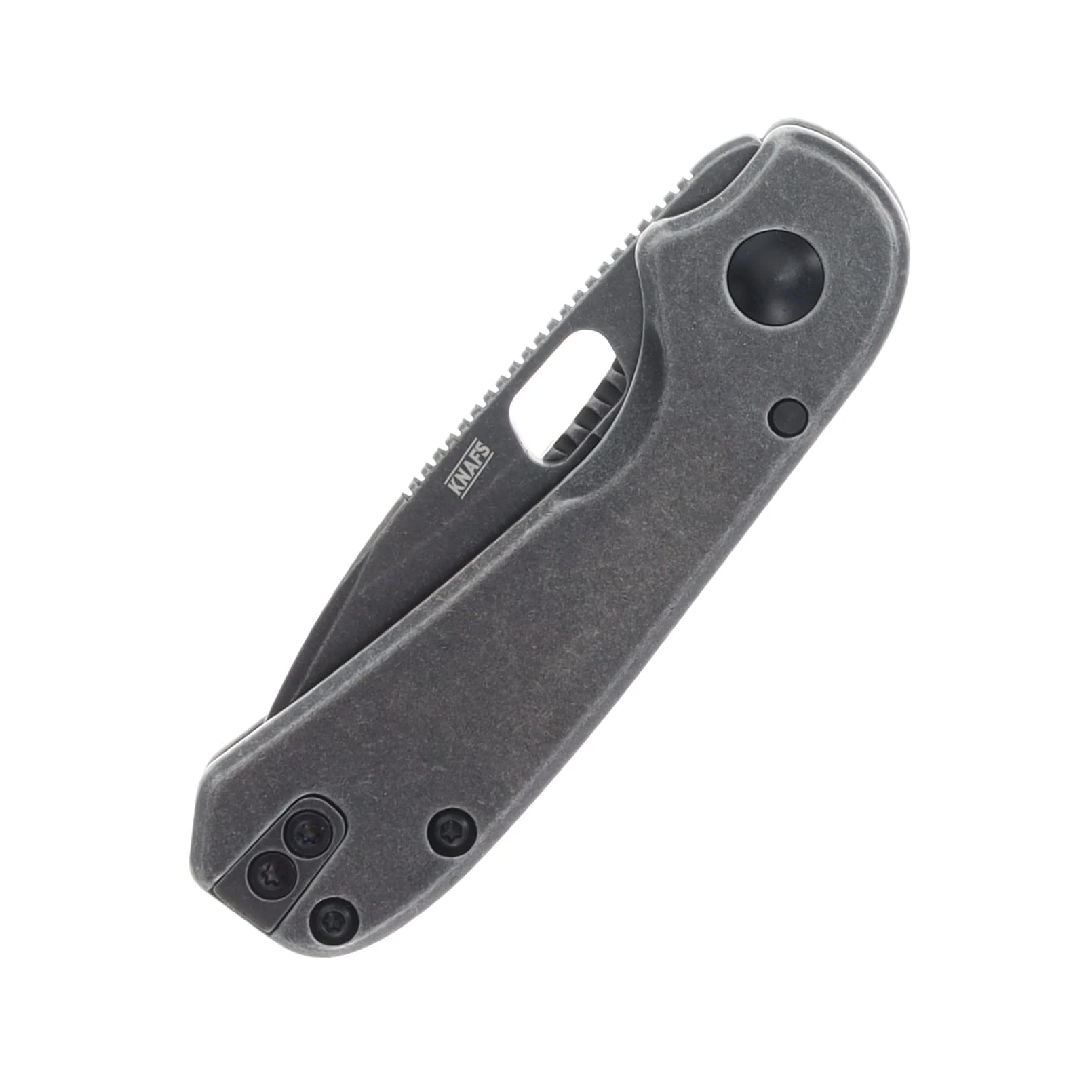 Knafs Lander 5 Pocket Folding Knife - Black Stonewash 8CR14MoV - Black 2Cr13 KNAFS00325 View 5