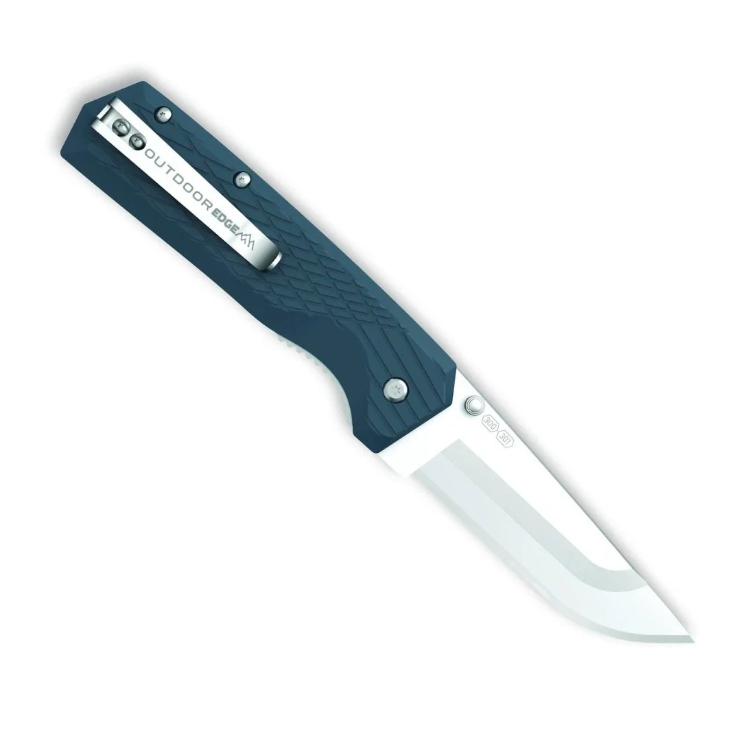 Outdoor Edge Razor SX5 Folding Knife Blue FRN Handle W 3 Replaceable Blades OESX530B View 2