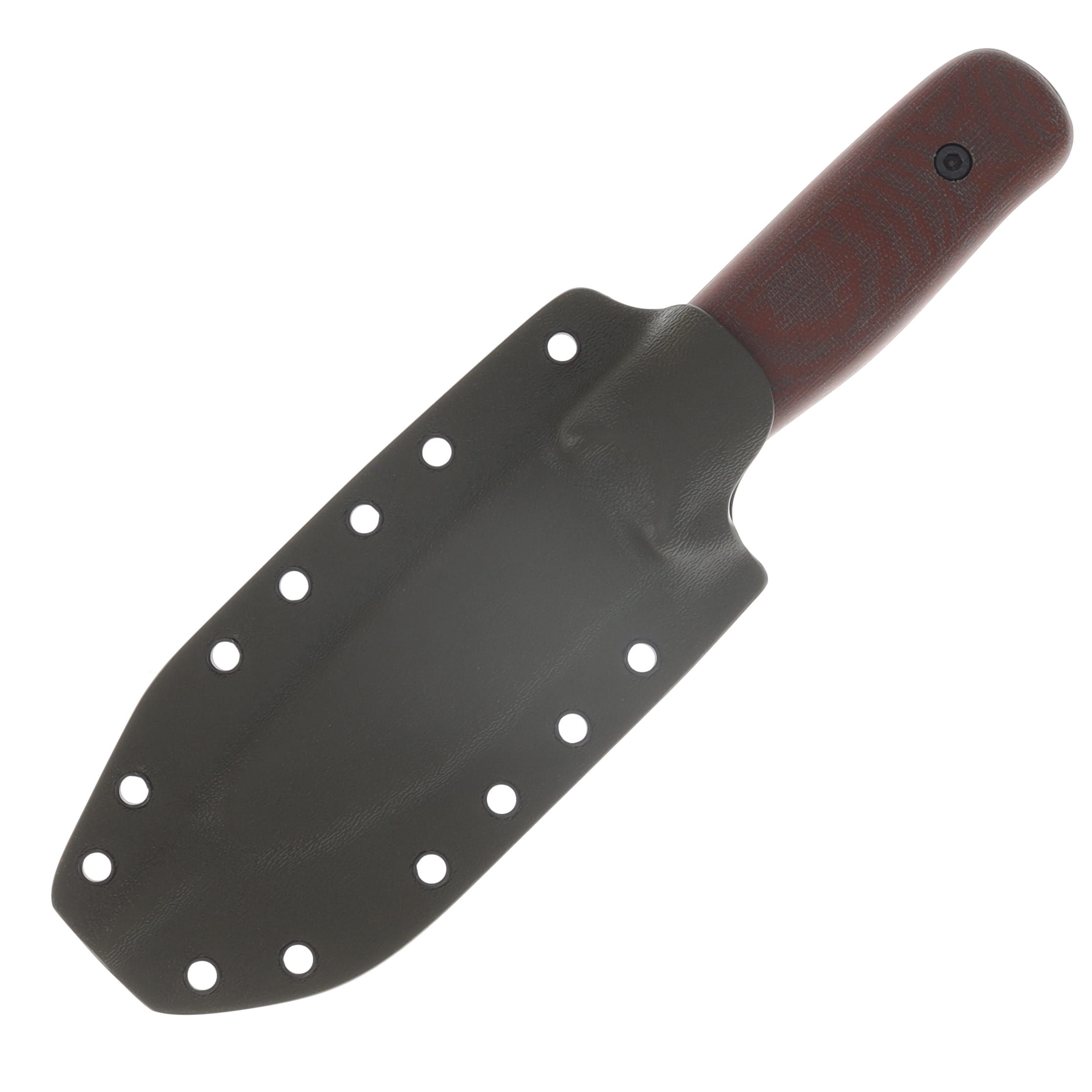 Work Tuff Gear Forester Gen 3 K329 Sabre Grind Dark Washed Natural Canvas Micarta Grip ODG Kydex Sheath K329-SGDWNCMODG View 5