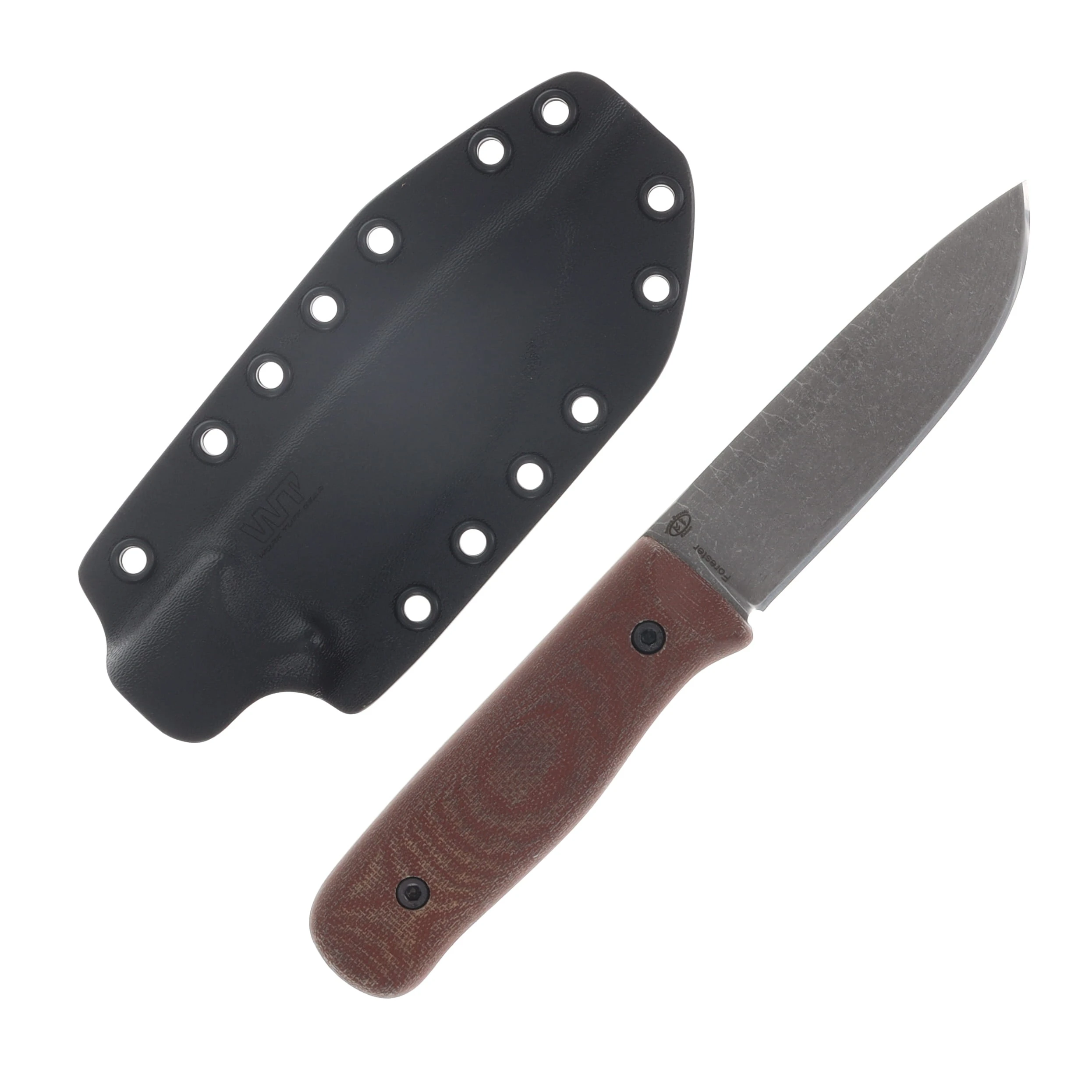 Work Tuff Gear Forester Gen 3 K329 Sabre Dark Washed Rugged Natural Canvas Micarta Grip Black Kydex Sheath K329-SGDWRNCMB View 2