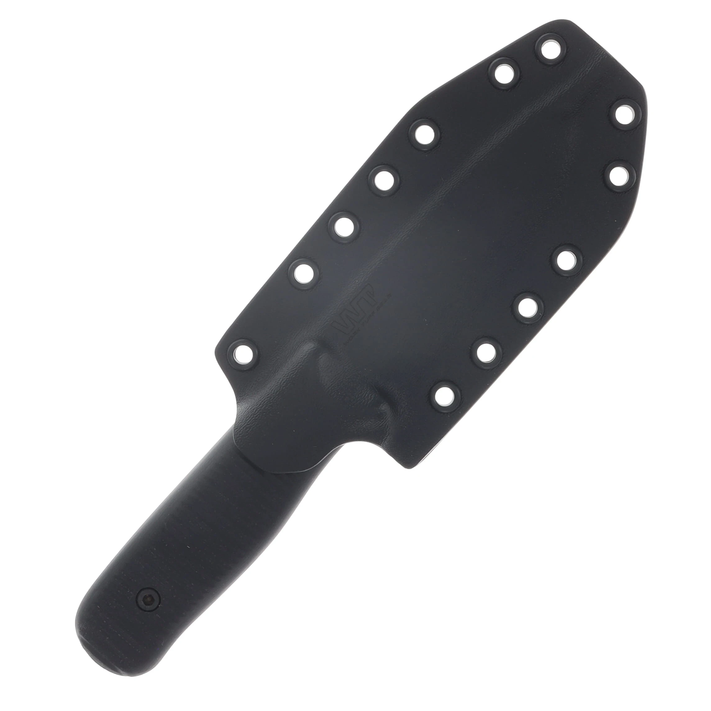 Work Tuff Gear Forester Gen 3 K329 Scandi Two Tone Satin Black Textured G-10 Grip Black Kydex Sheath K329-STTSBTG10GB View 5