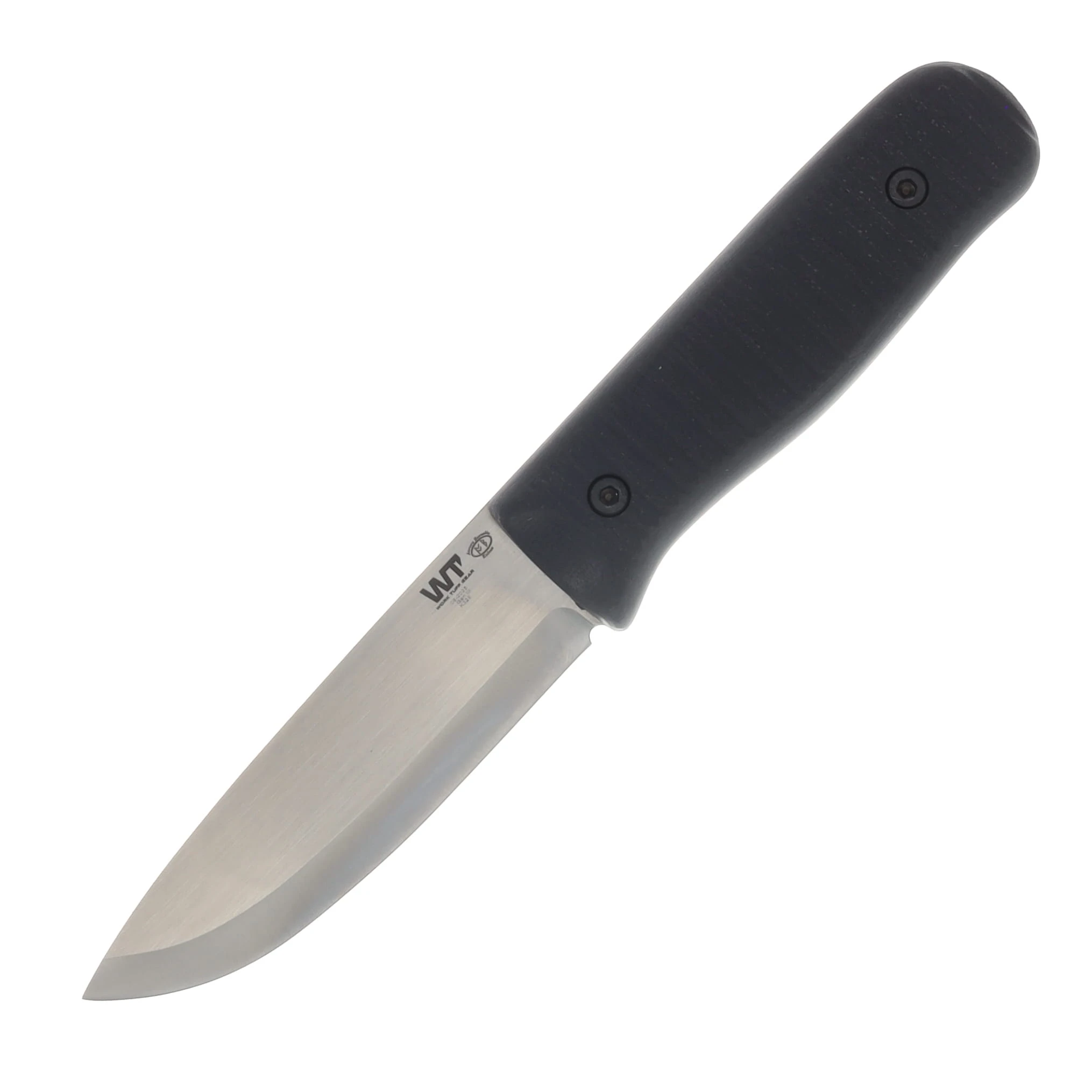 Work Tuff Gear Forester Gen 3 K329 Scandi Two Tone Satin Black Textured G-10 Grip Black Kydex Sheath K329-STTSBTG10GB View 3