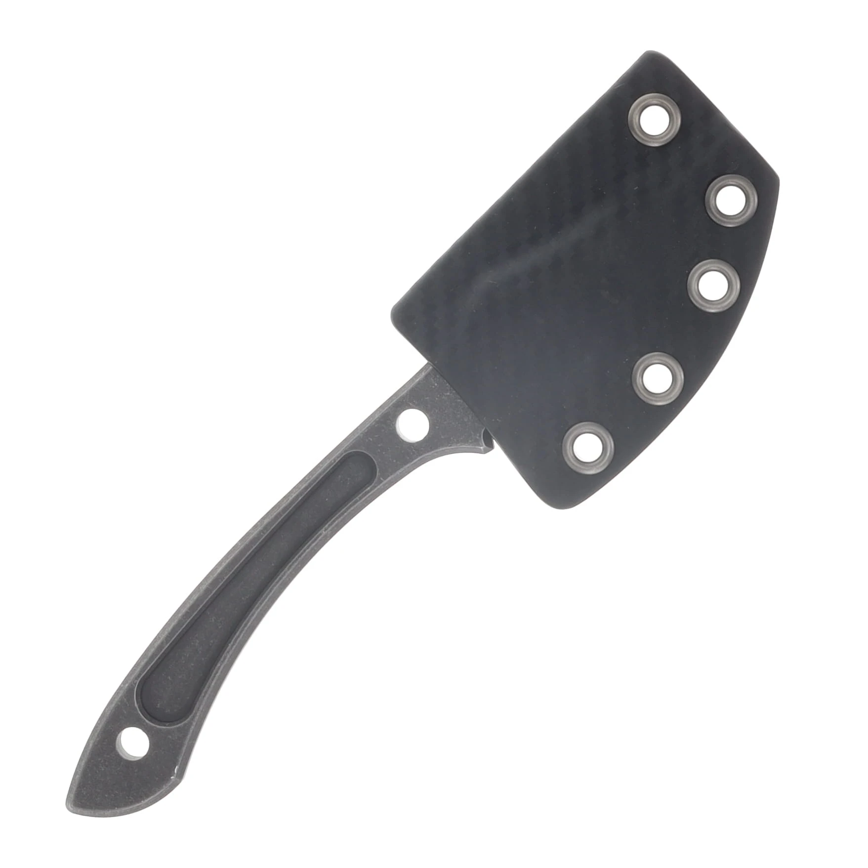 Work Tuff Gear Lightfoot K329 Dark River Washed Jade Green Textured G-10 Grip Black Carbon Fiber Sheath K329-DRWJGTG10GB View 3