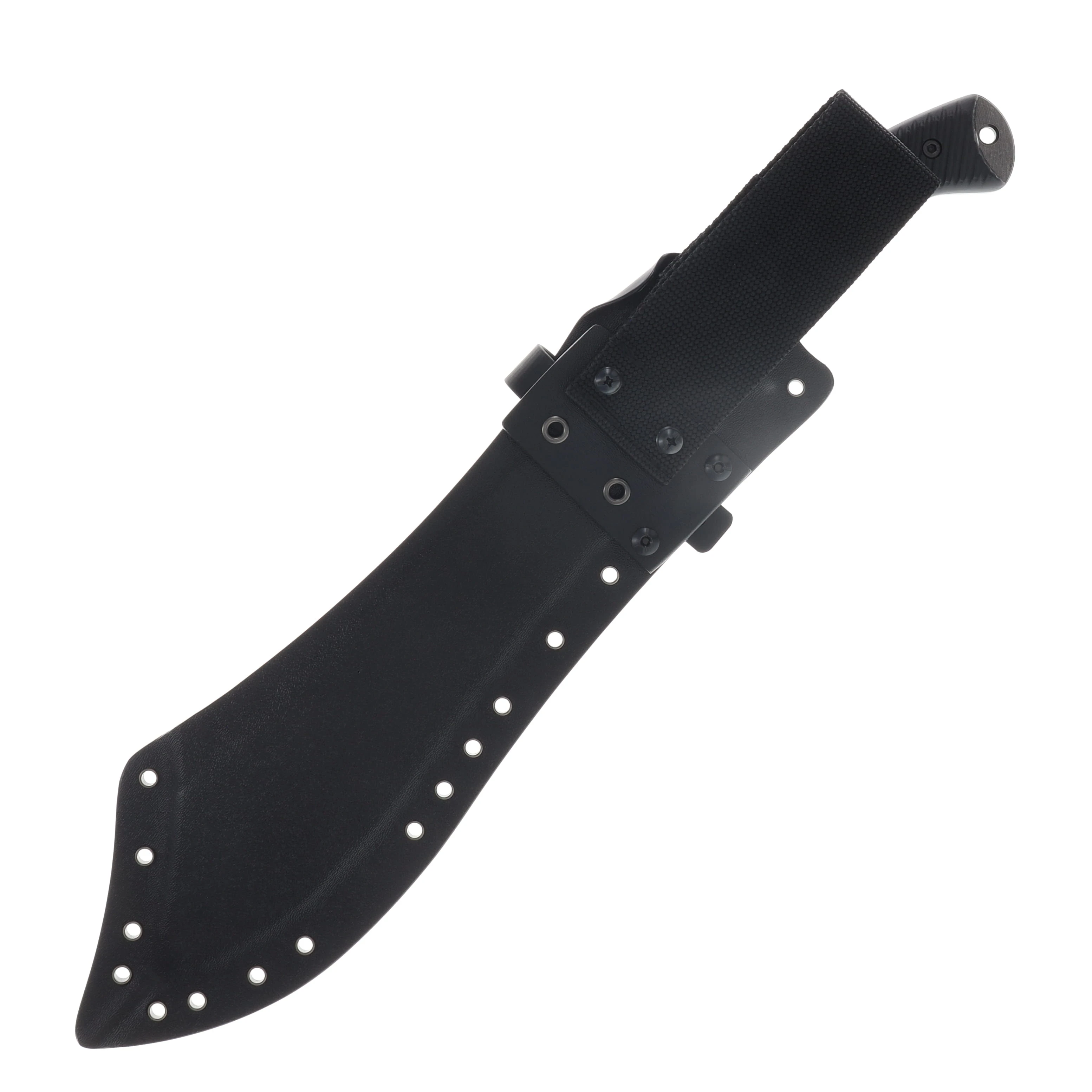 Work Tuff Gear Warhammer SK85 Dark Washed Black Textured G-10 Grip Black Kydex Sheath SK85-DWBTG10GB View 6