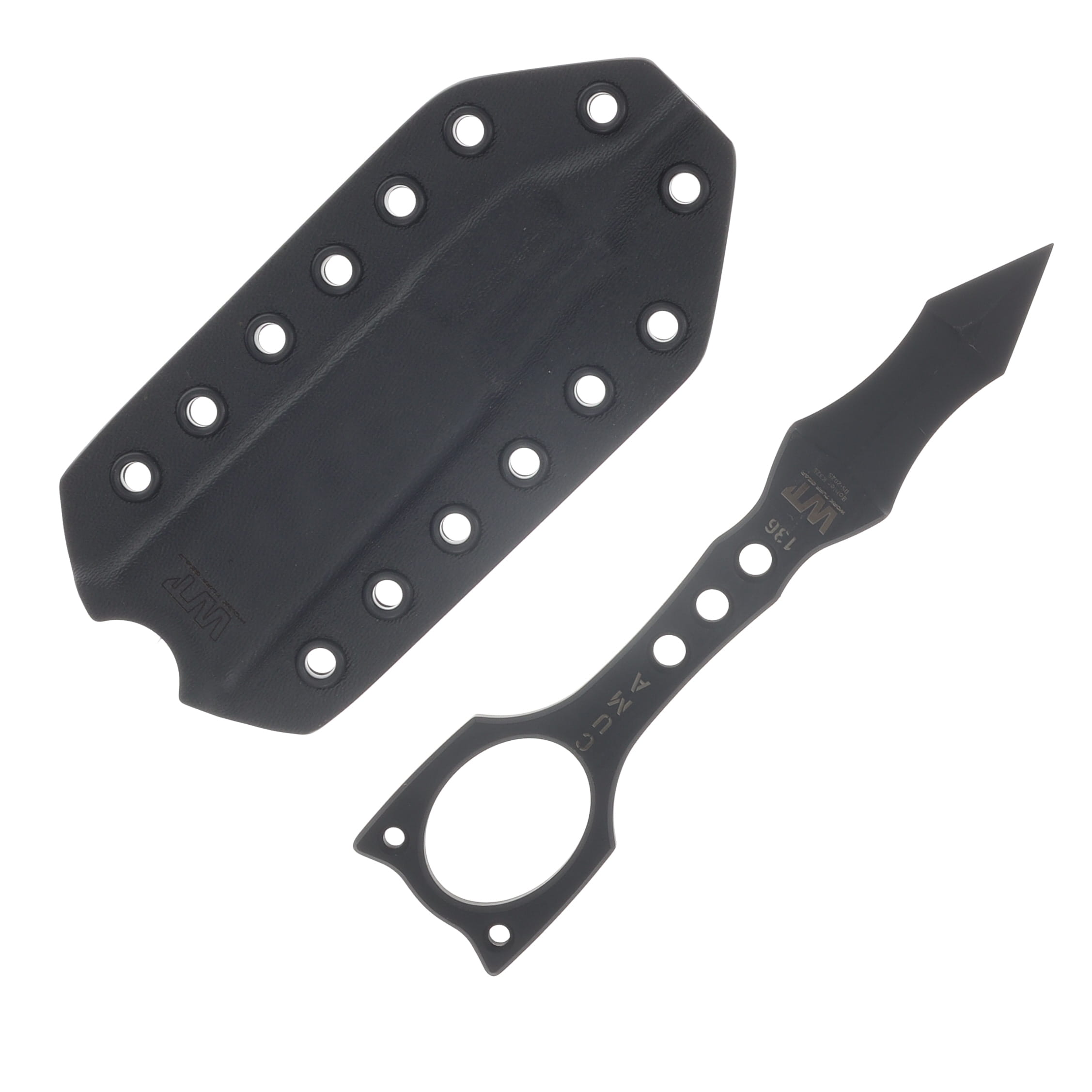 Work Tuff Gear Mike Arrow K329 Cerakote Black Black Kydex Sheath K329-CBB View 2
