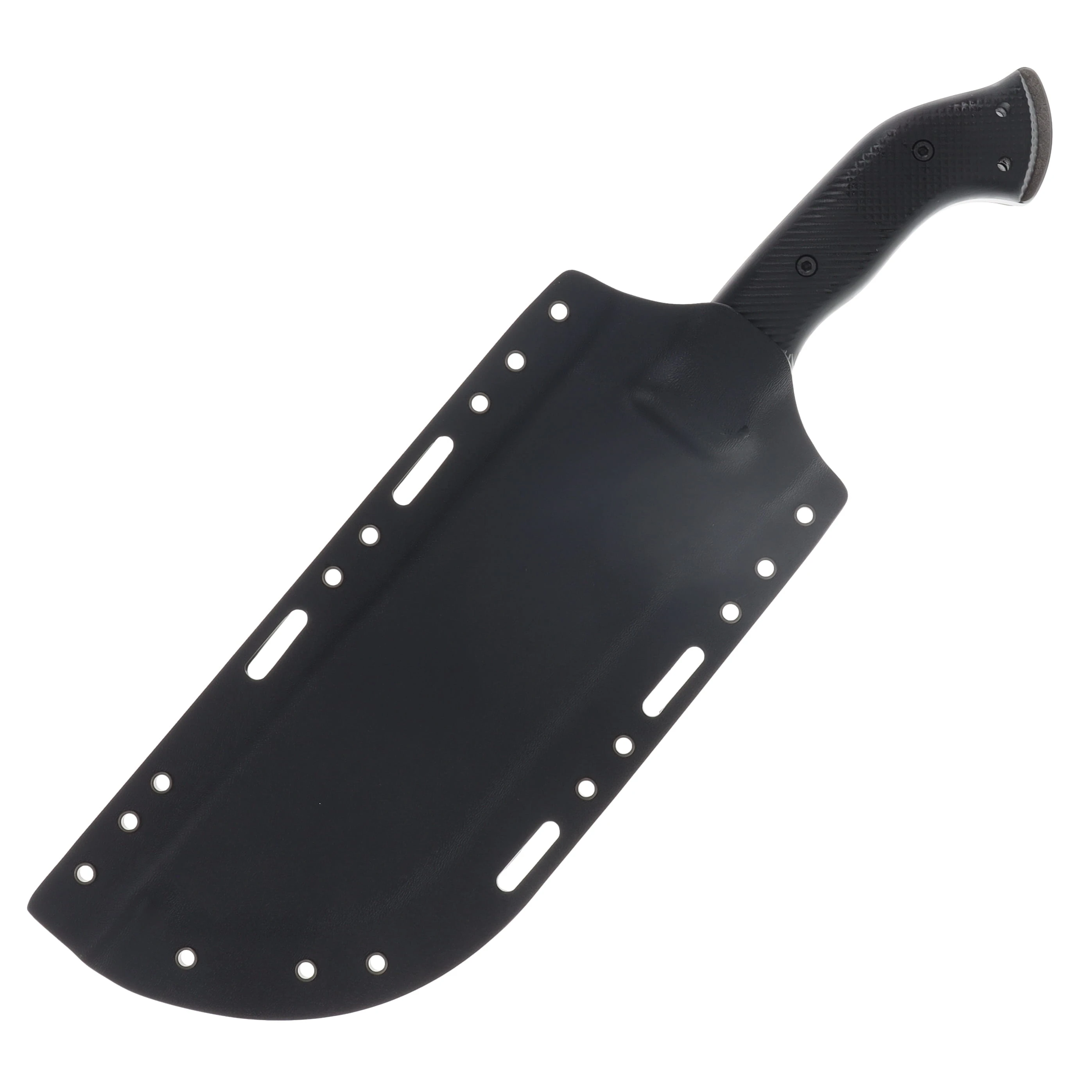 Work Tuff Gear Ares-C SK85 Hand Rub APO Rugged Black Textured G-10 Grip Black Kydex Sheath SK85-HRAPORBTG10GB View 5